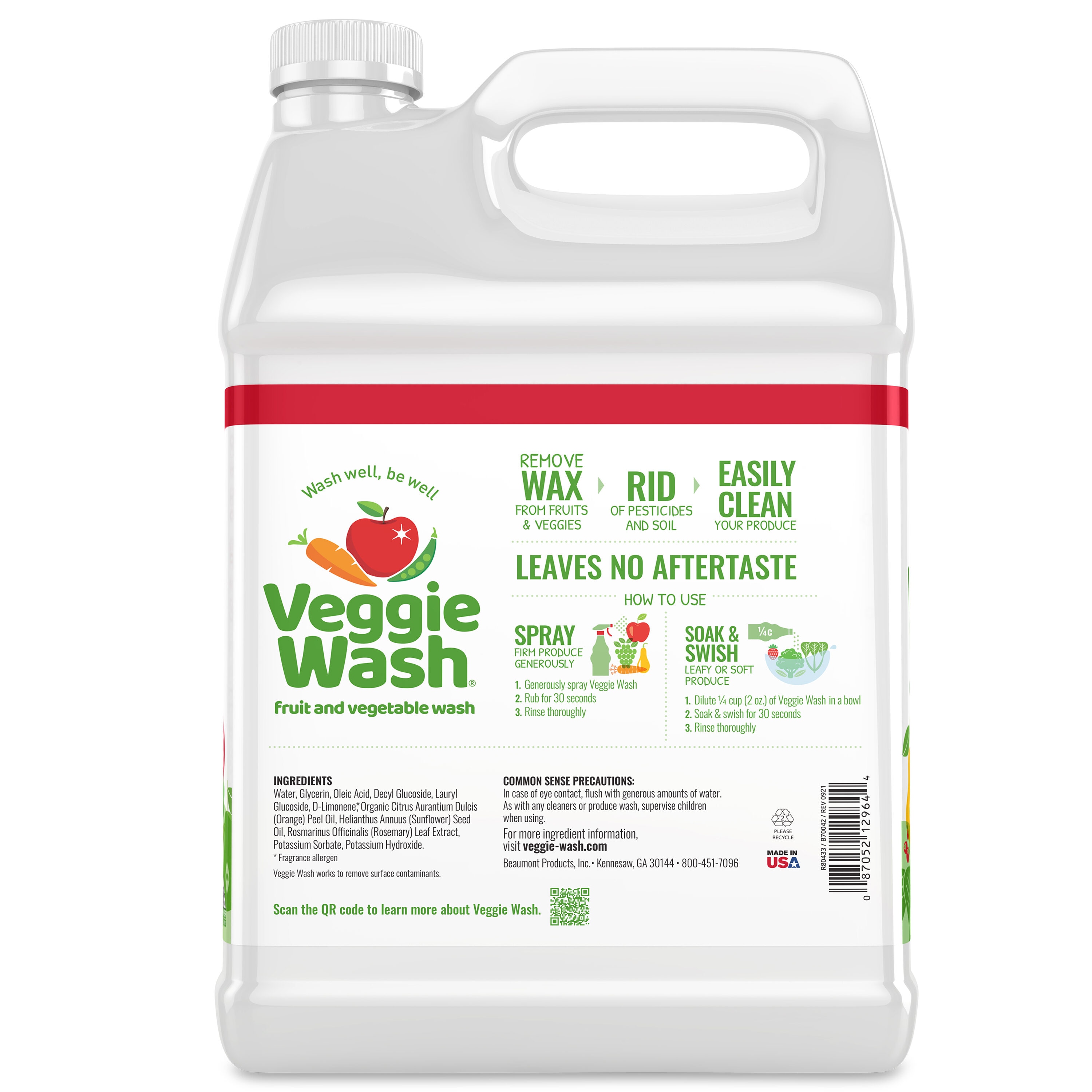 Fruit and Vegetable Cleaner, Vegetable Wash Liquid