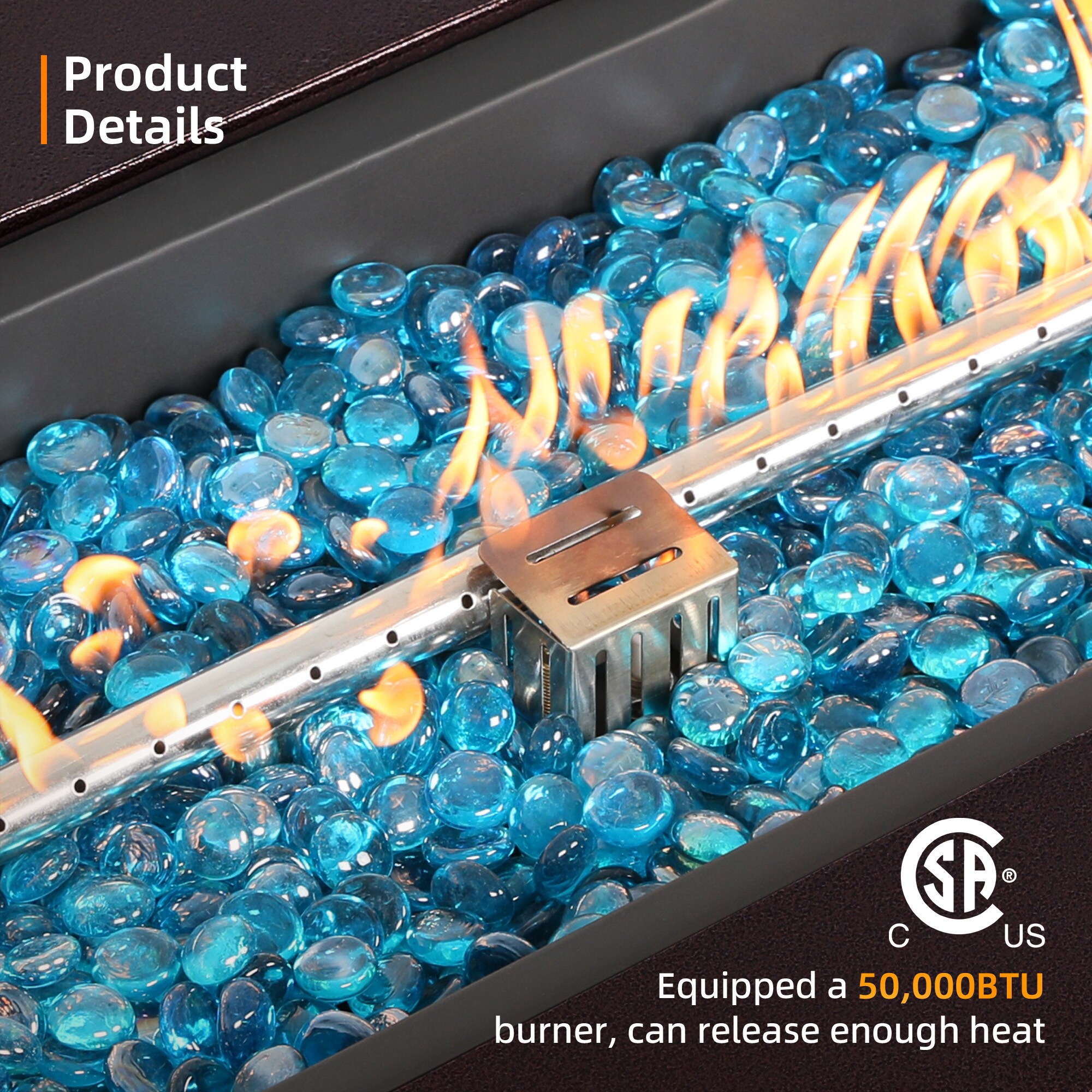 UPHA PL-42TPCFX-BR-K Outdoor-Gas-Firepits - View #4