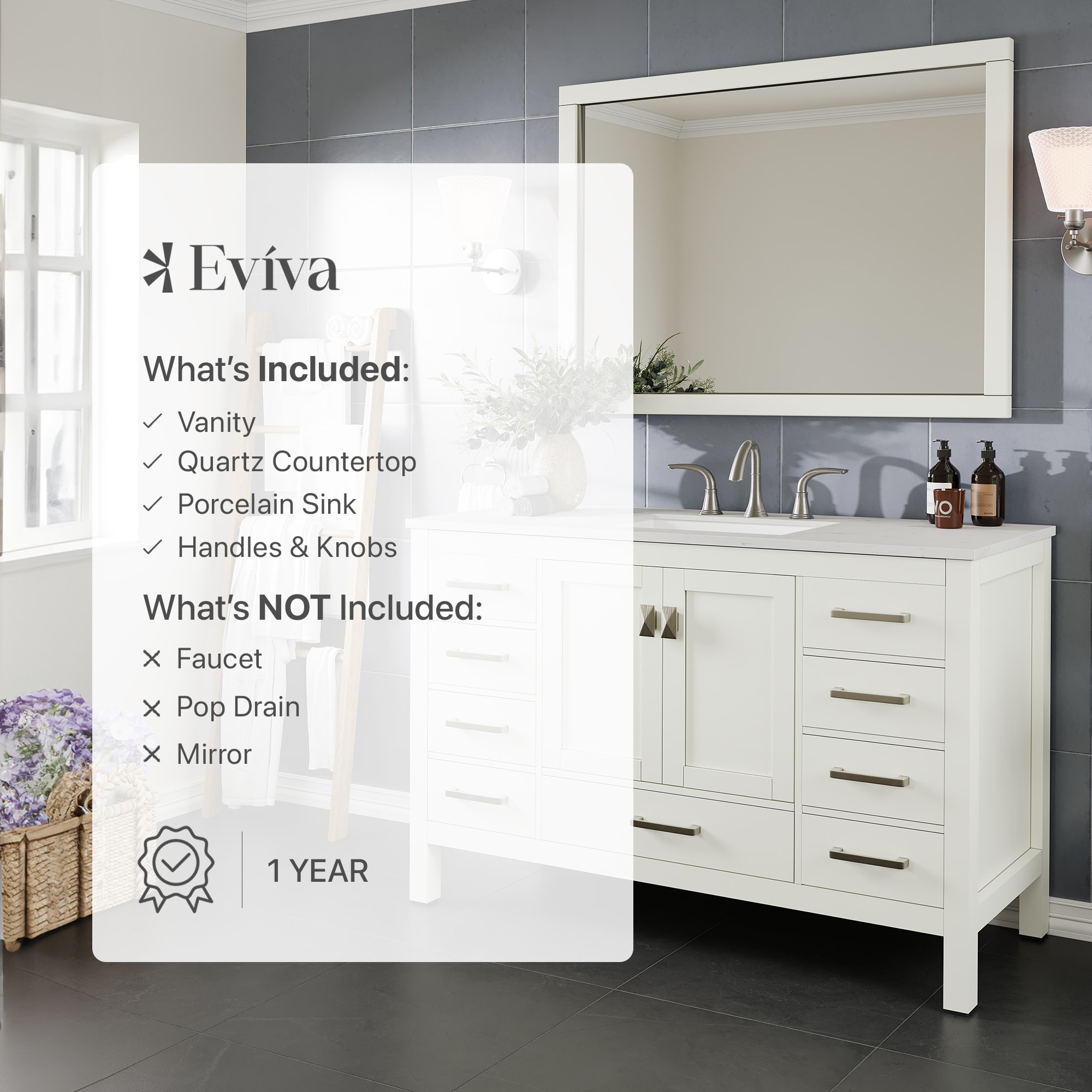 Eviva EVVN412-54WH Bath-Vanity-Combo - View #7