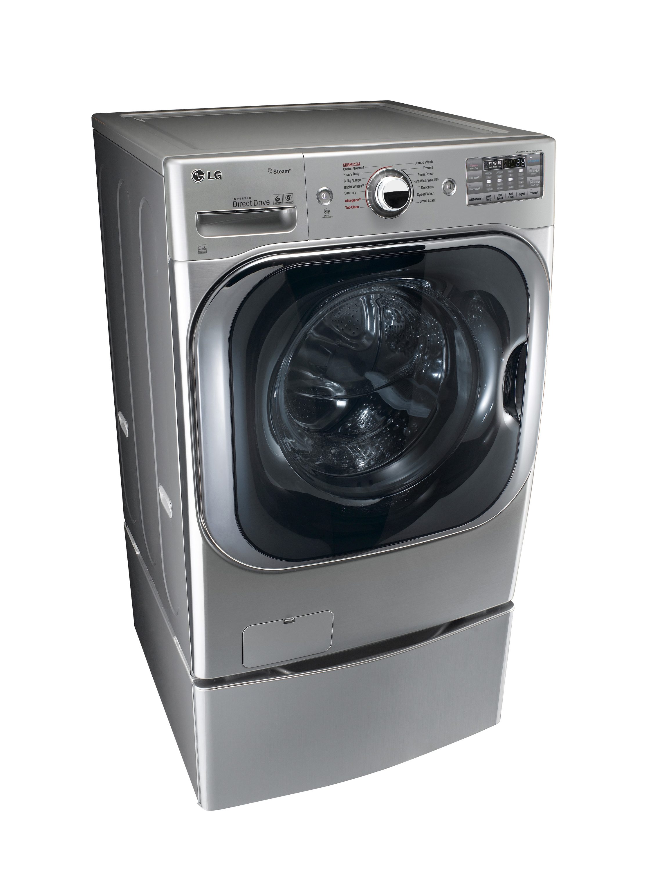 LG TWINWash 5.2-cu ft High Efficiency Stackable Steam Cycle Front 