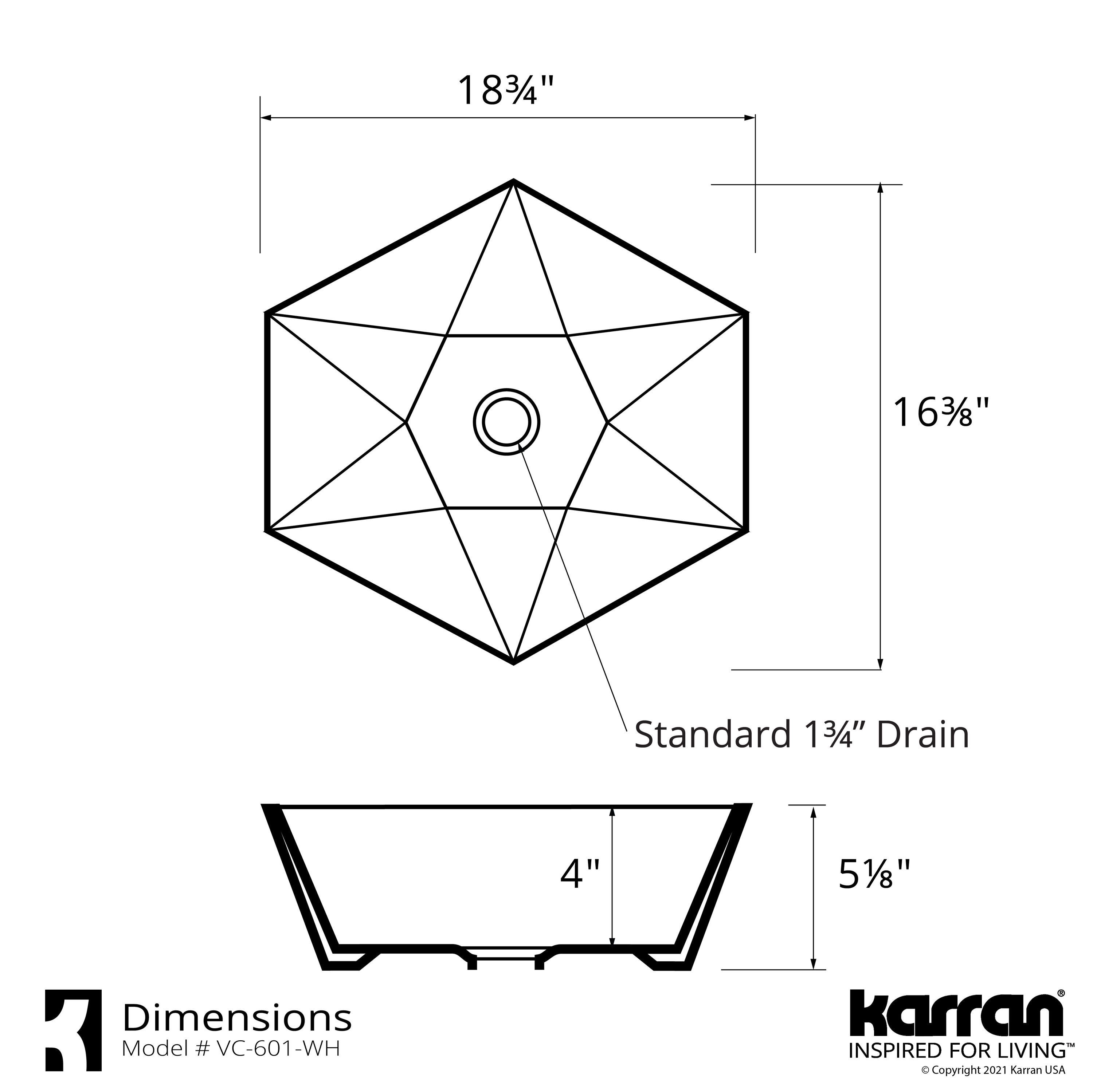 Karran VC-601-WH Bath-Sink - View #3