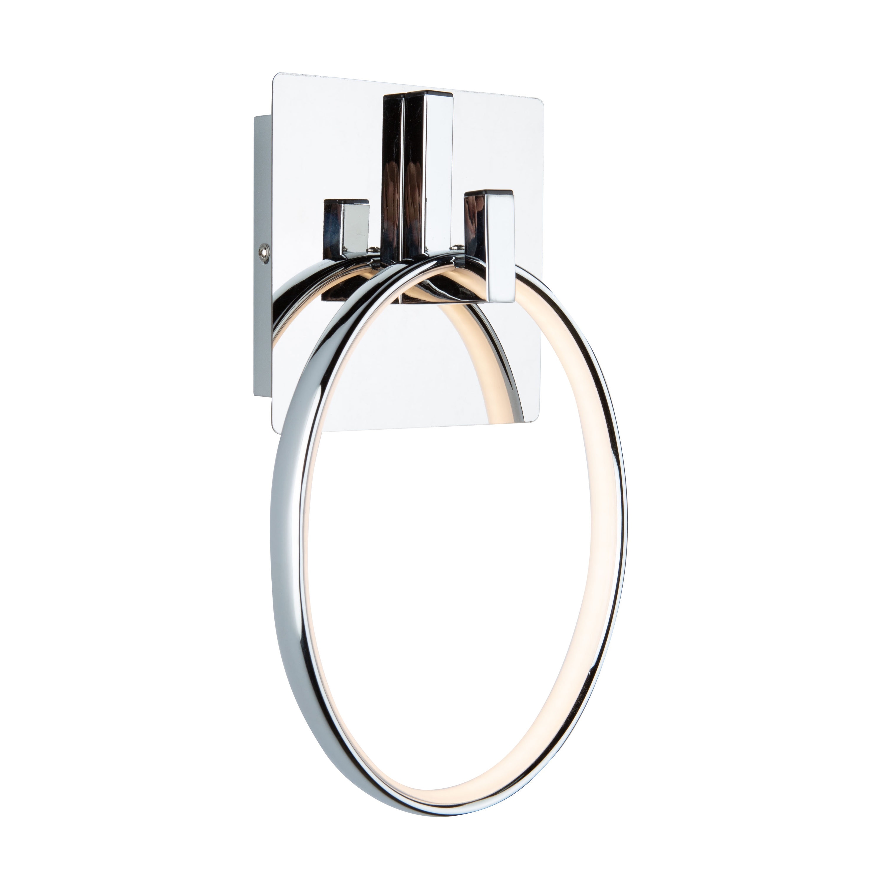 ARTCRAFT SC13262CH Trapeze 7.75-in W 1-Light Chrome Transitional LED Wall Sconce