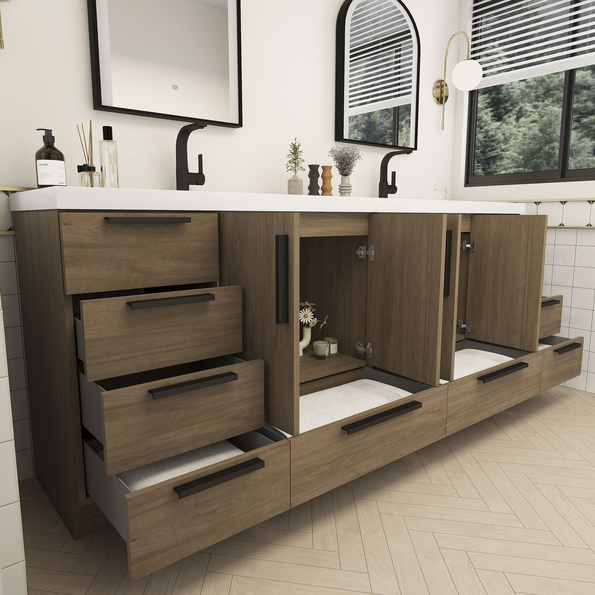 BV Better Vanity CARLA84D-WO Bath-Vanity-Combo - View #4