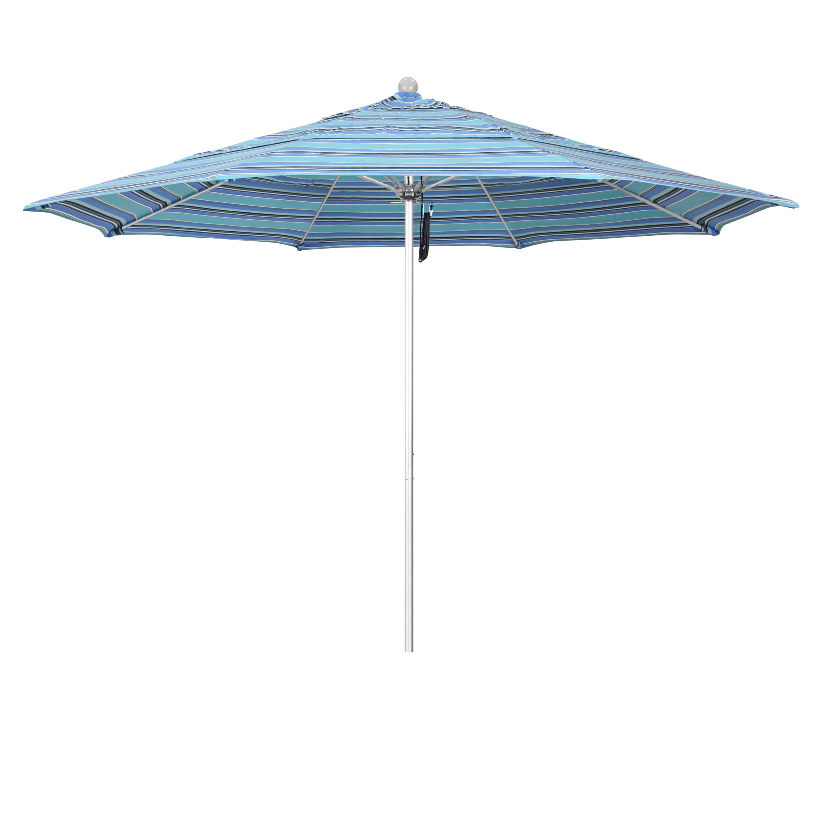 California Umbrella ALTO118002-56001-DWV 11-ft Aluminum Multiple colors/finishes No-tilt Market Patio Umbrella