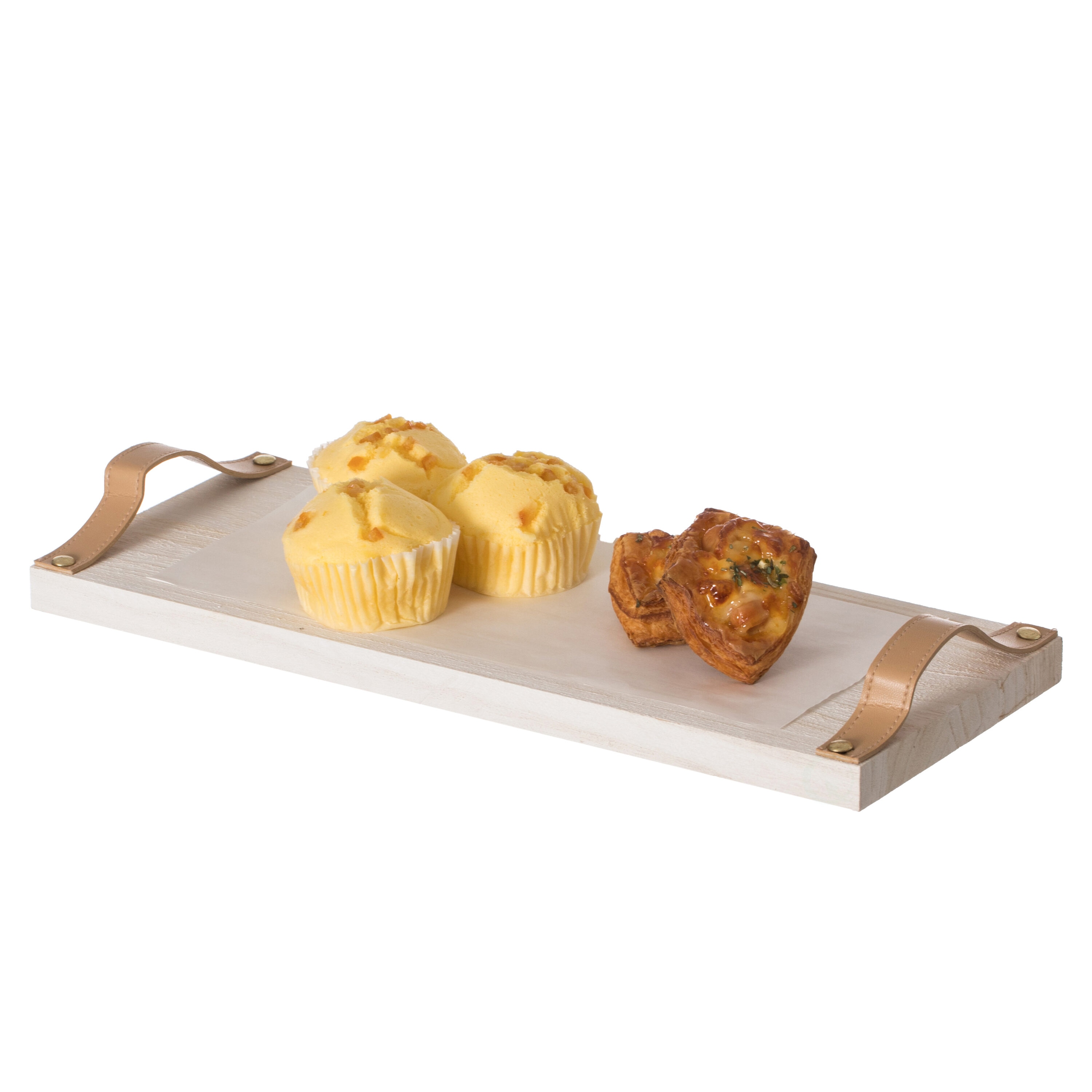 Vintiquewise 6-in x 15.25-in Natural Rectangle Serving tray #QI004385
