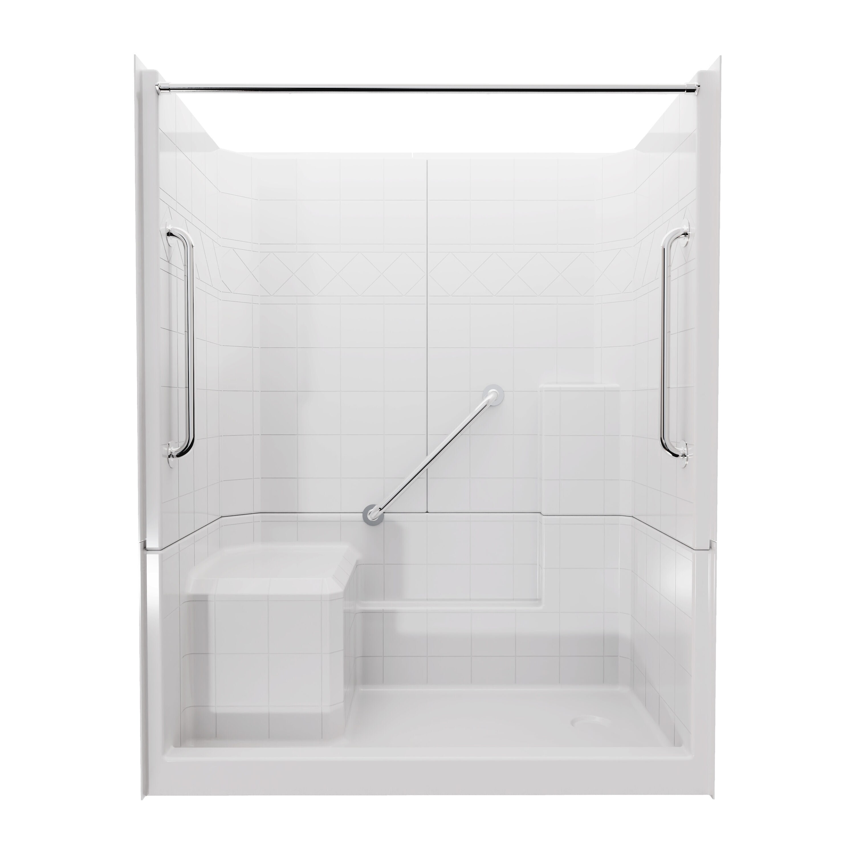 Laurel Mountain LM6032SH1S3PLWC2 Alcove-Shower-Kit - View #2
