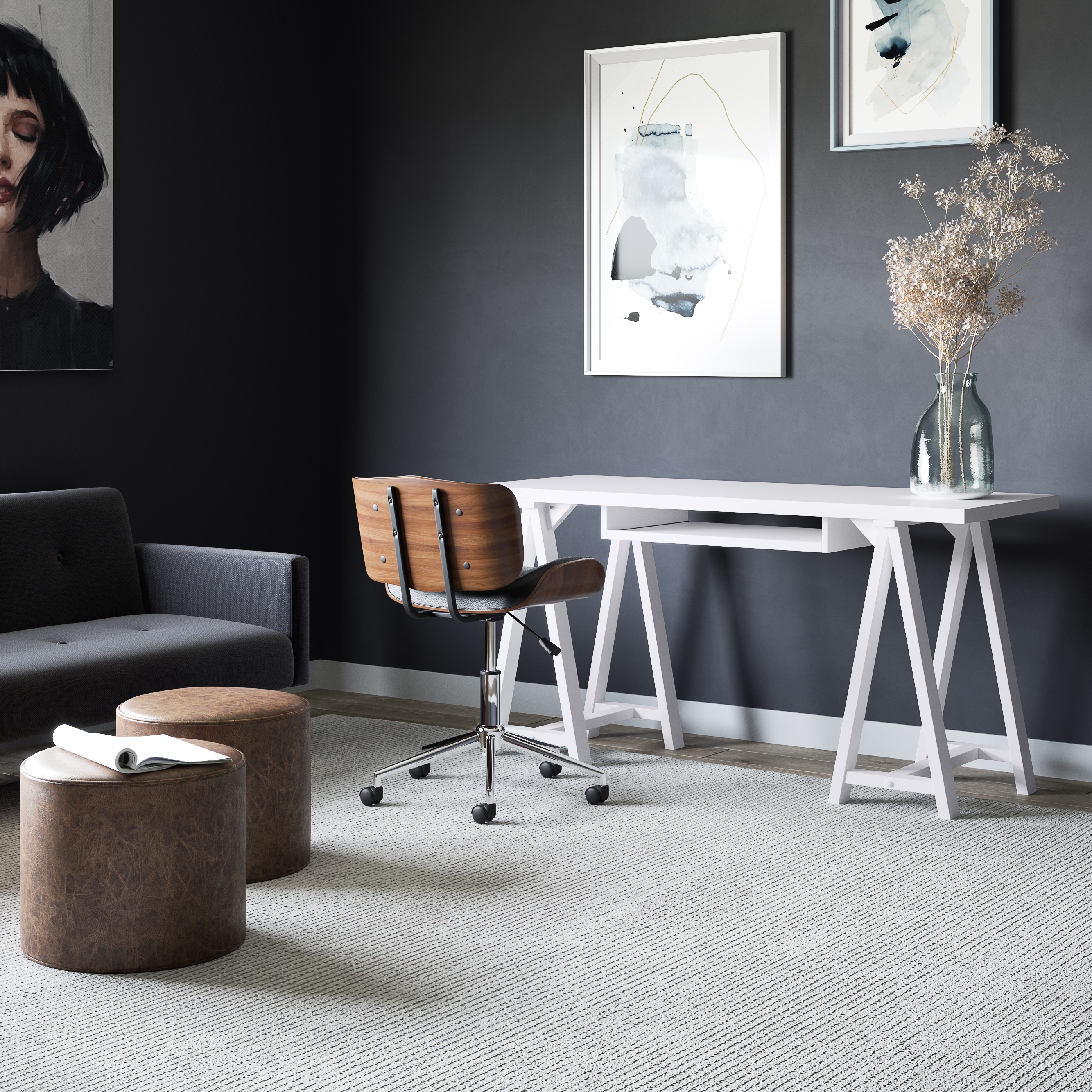 Simpli Home AXCSAW-07-W desks - View #8