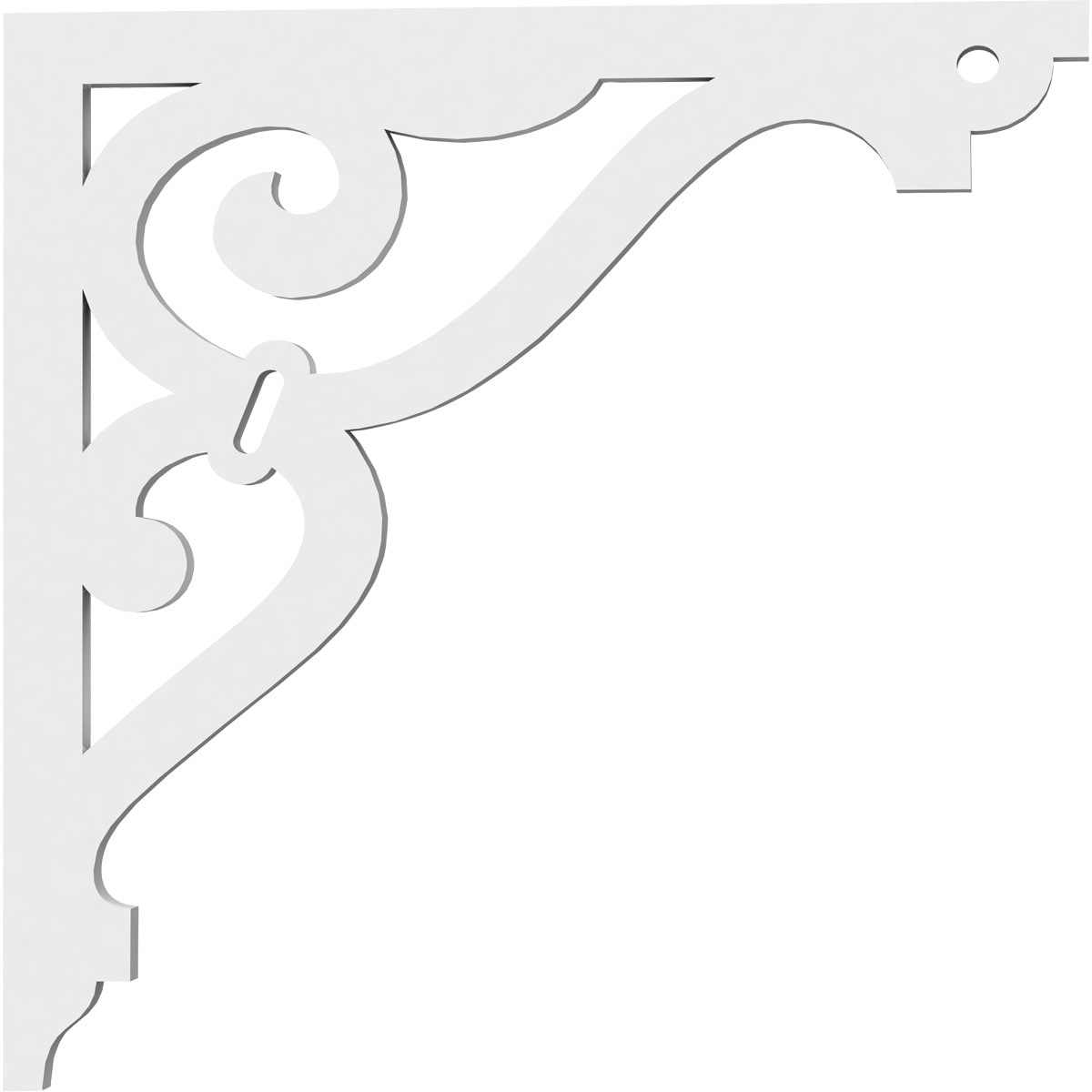 Ekena Millwork BKTP01X14X14FI Exterior-Brackets-Braces - View #3