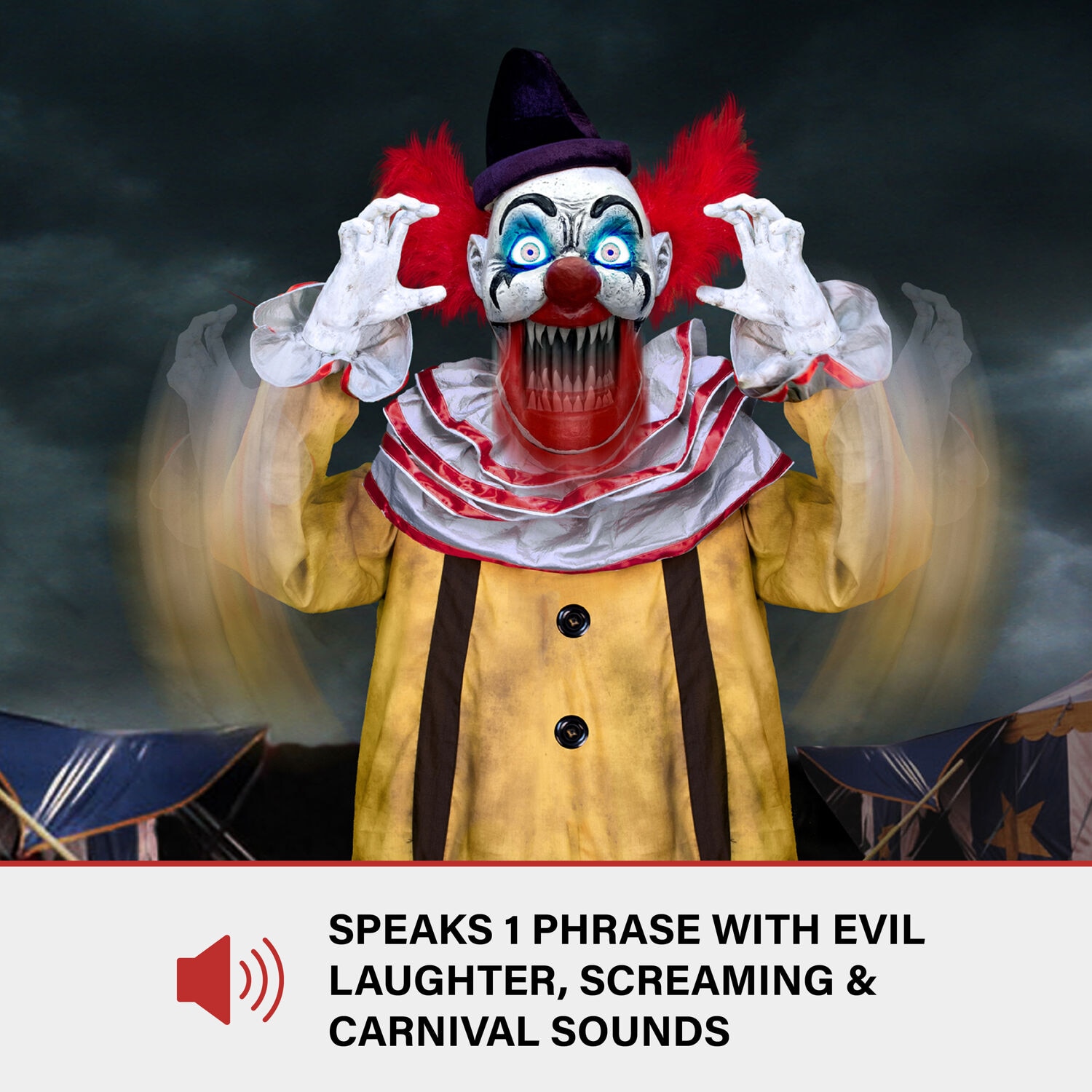 Haunted Hill Farm HHSTLCLOWN-2FLSA Halloween-Animatronics - View #6