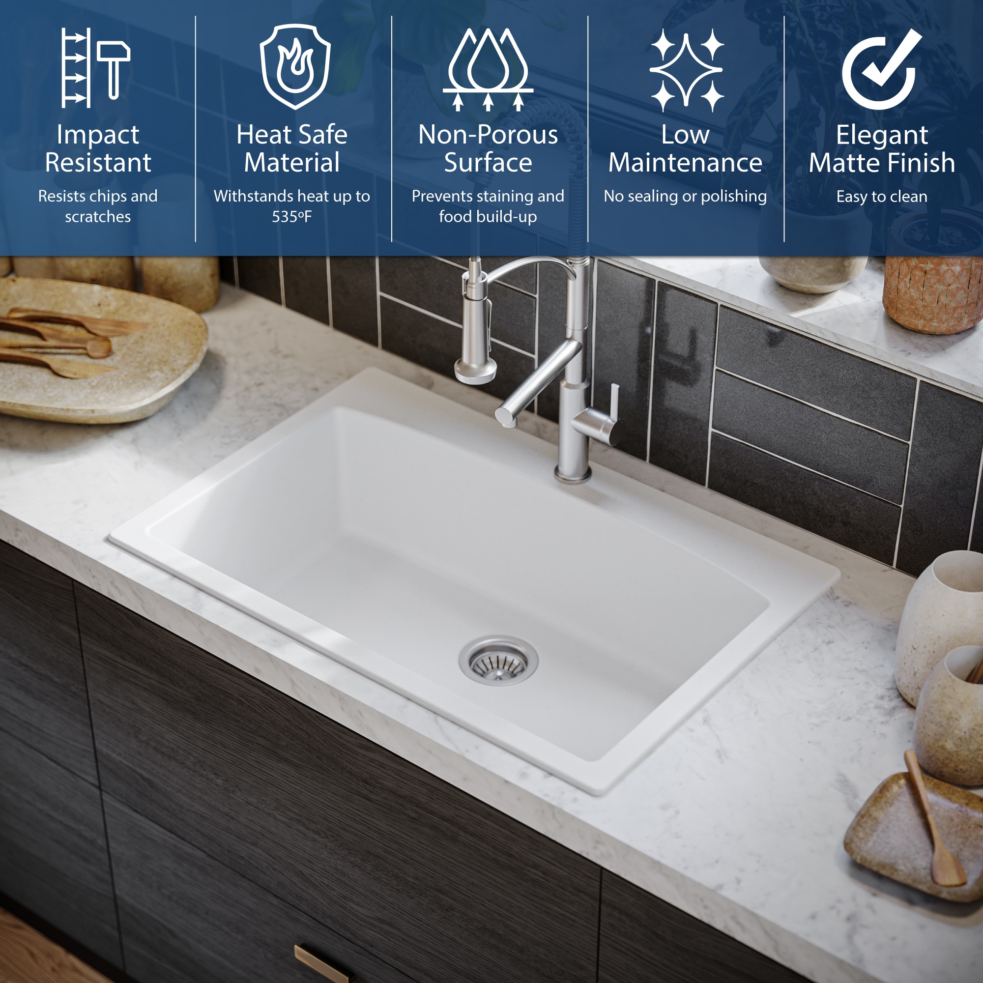 Karran QT-712-WH Kitchen-Sinks - View #6