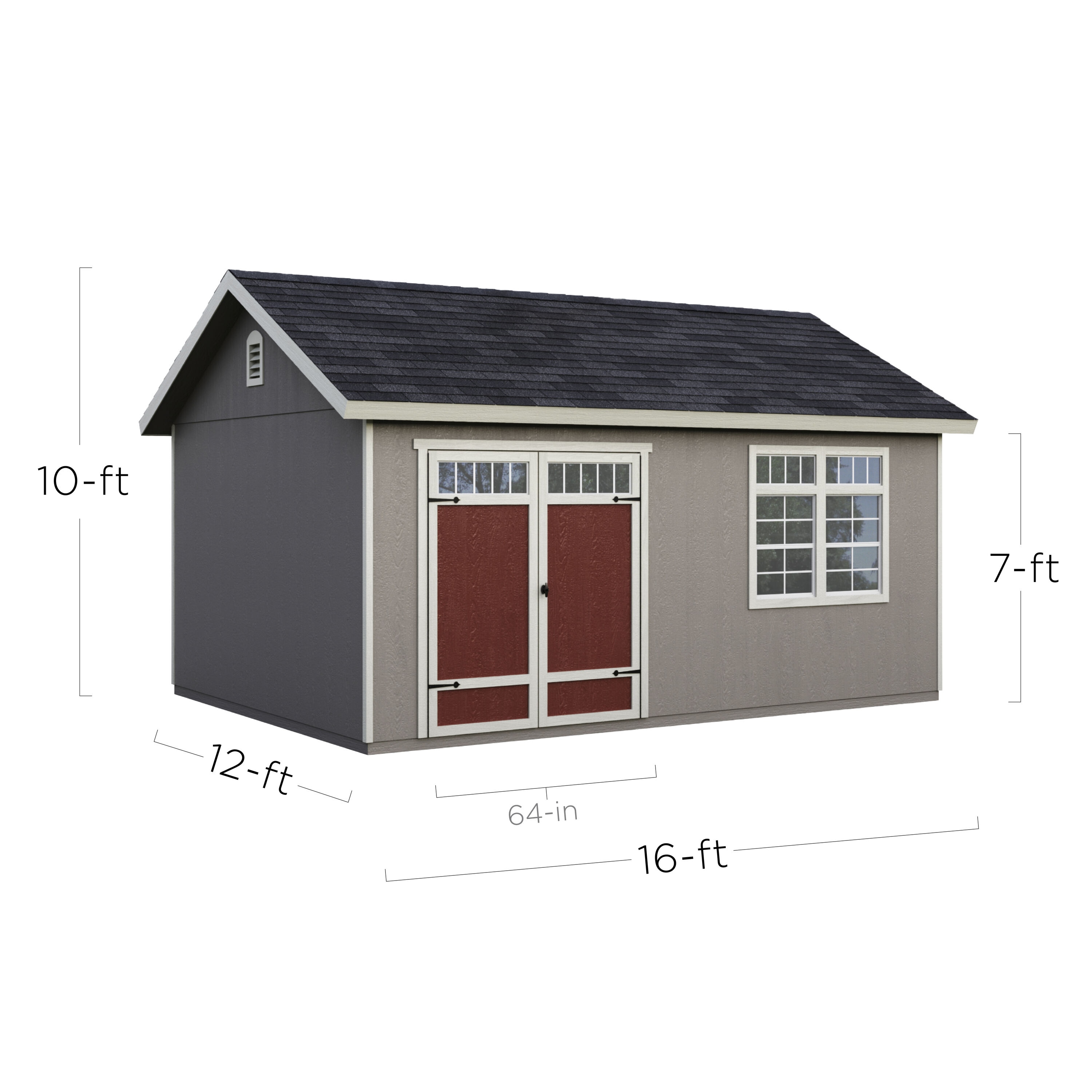 Heartland Kennedale 16-ft x 12-ft Storage Shed (Floor Included) in the ...