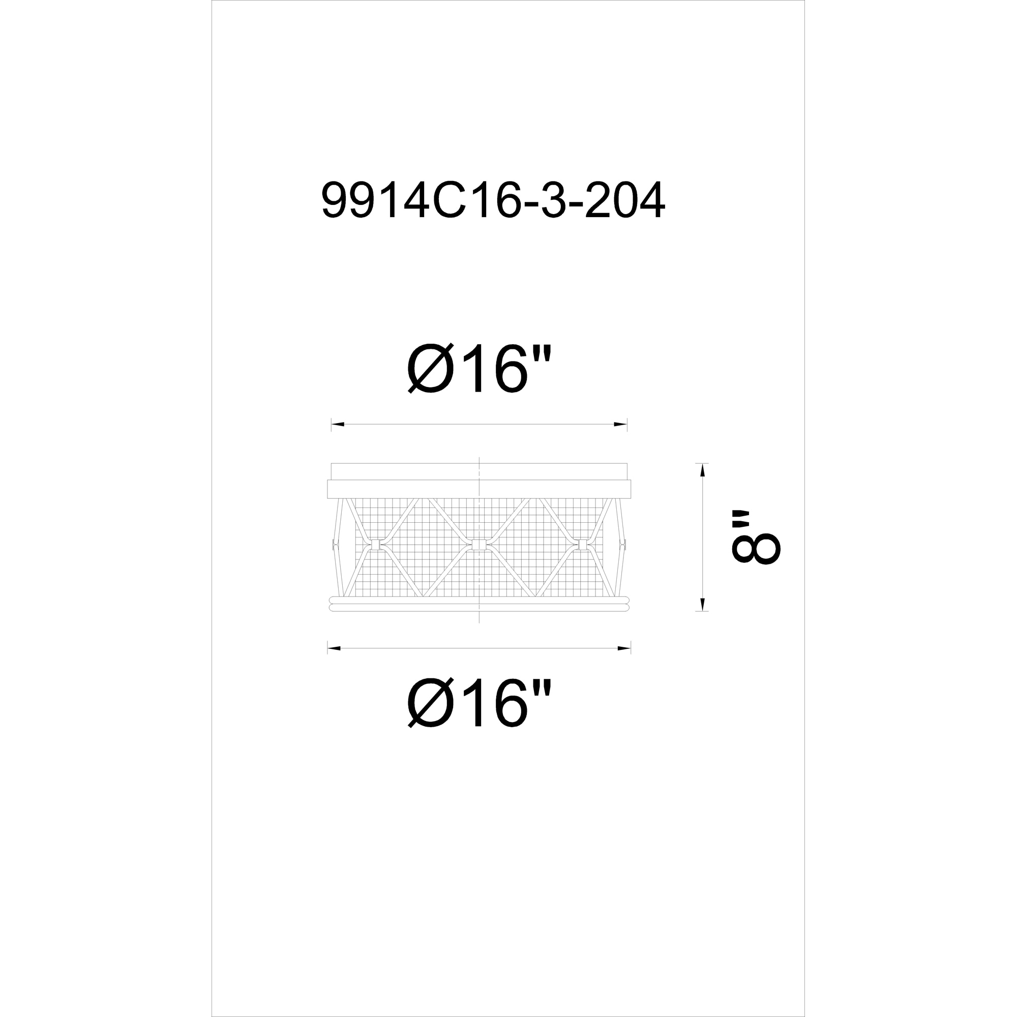 CWI Lighting 9914C16-3-204 flushmounts - View #6