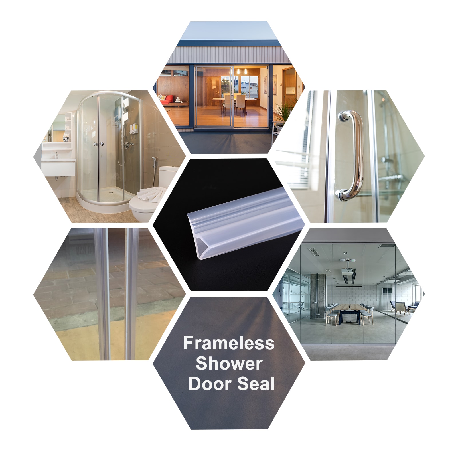 Unique Bargains S25093000UX9202 Tub-Shower-Door-Waterproof-Stripping - View #5