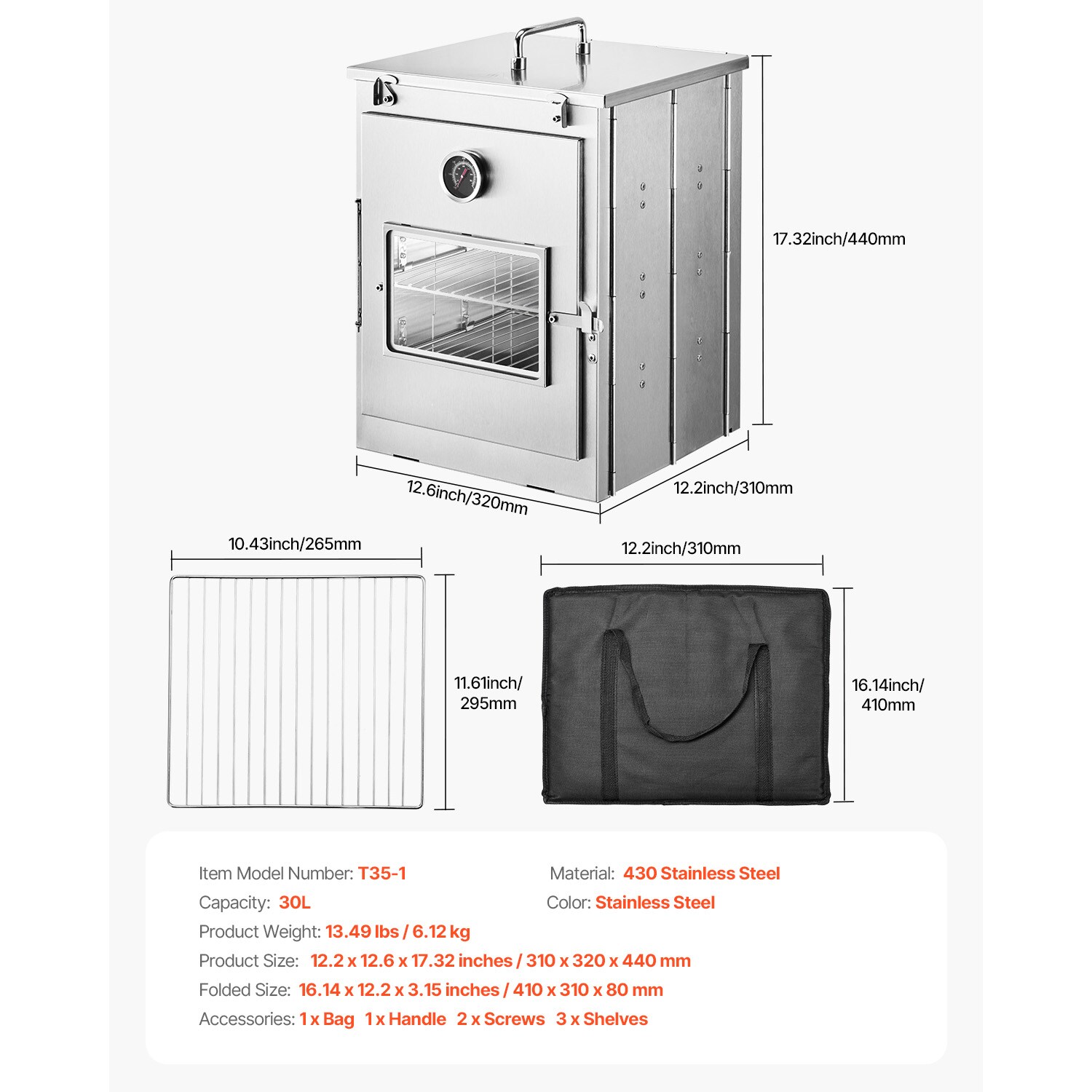 VEVOR SCZDKSC0000008238V0 Dwall-Elec-Oven - View #7