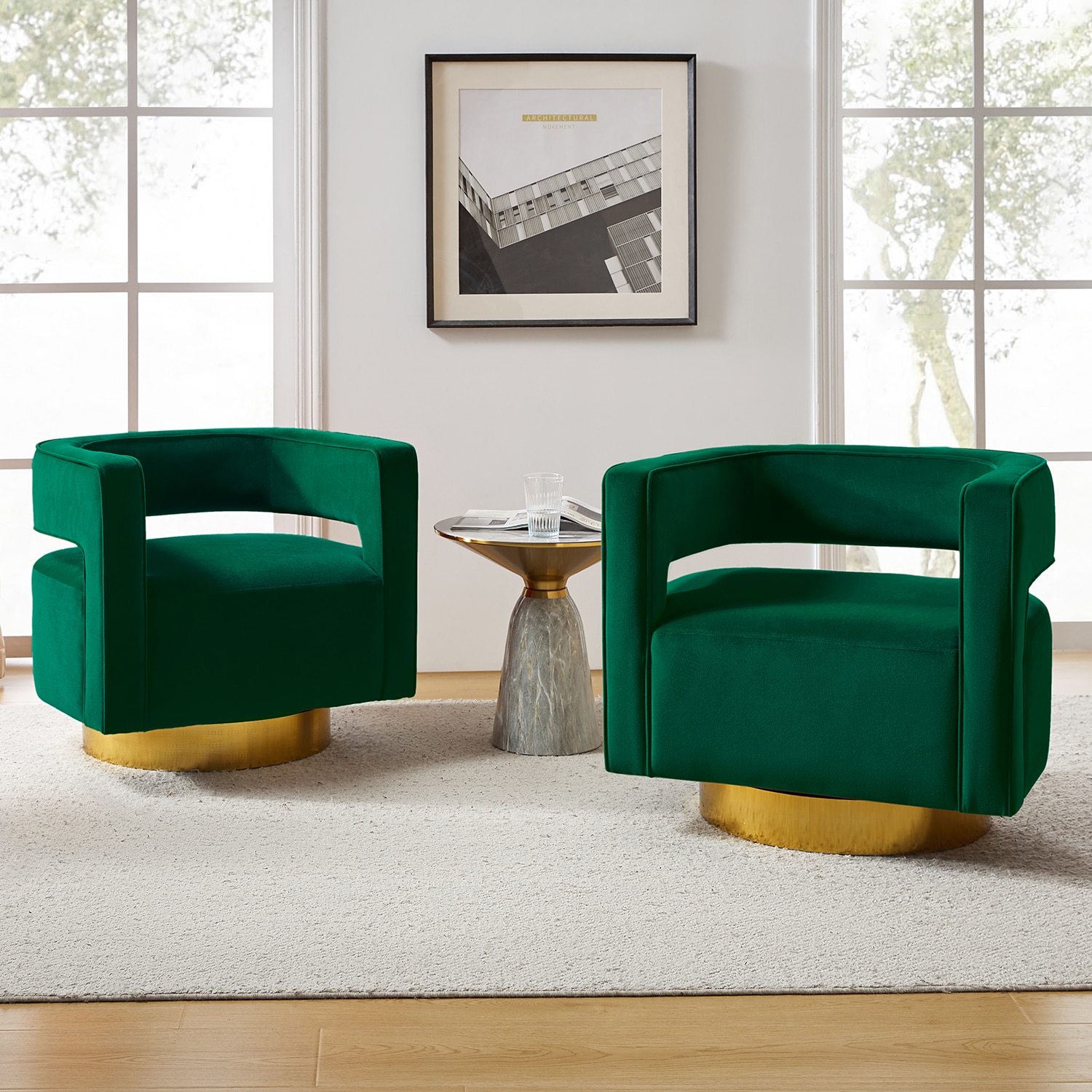 14 Karat Home CHM0141-GREEN chairs - View #3