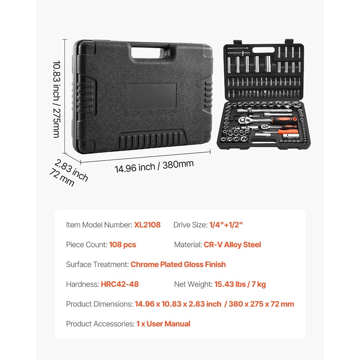 Tooliom D01027RNQ8X Socket-Sets - View #2