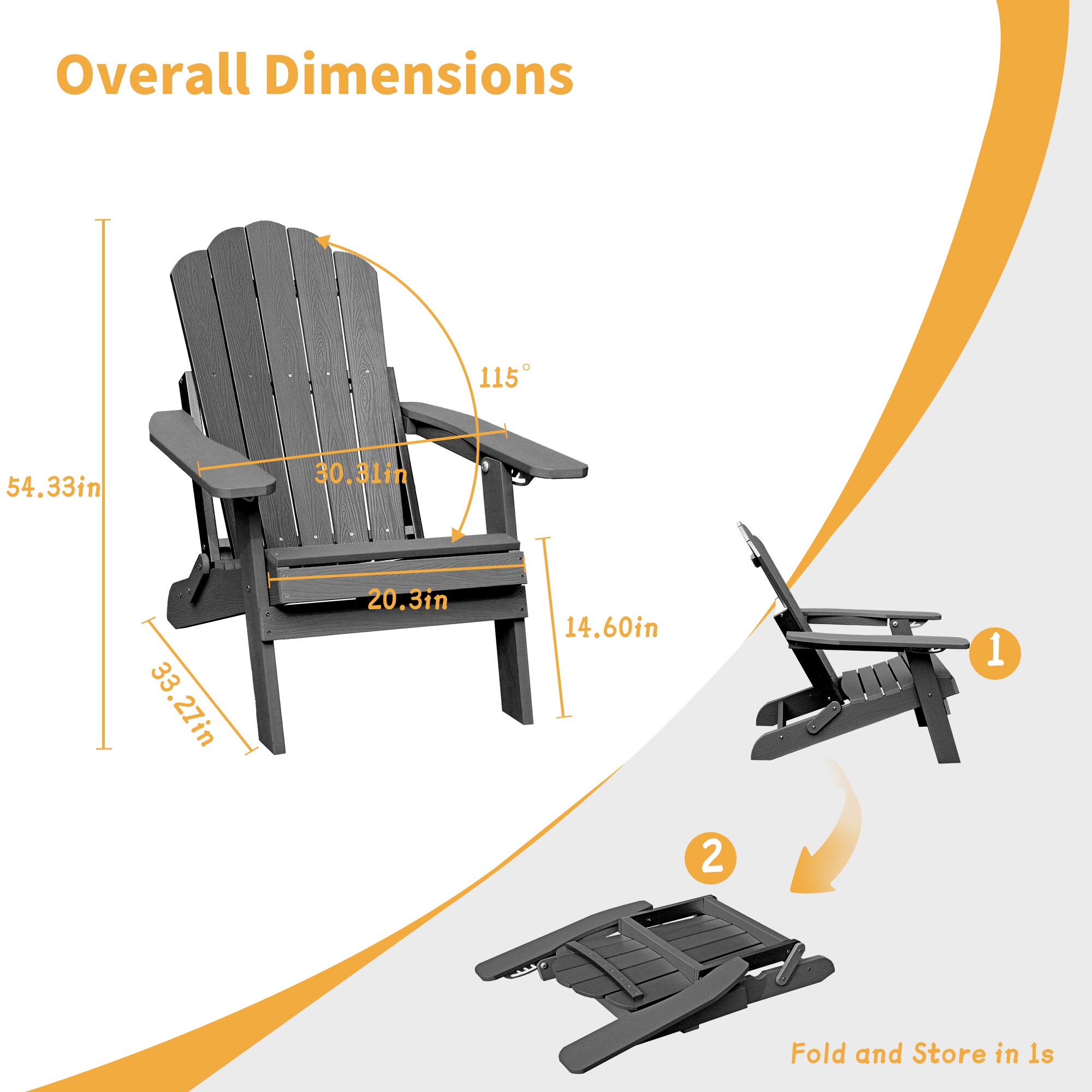 Mondawe MO-ZD16-GY Patio-Chairs - View #6