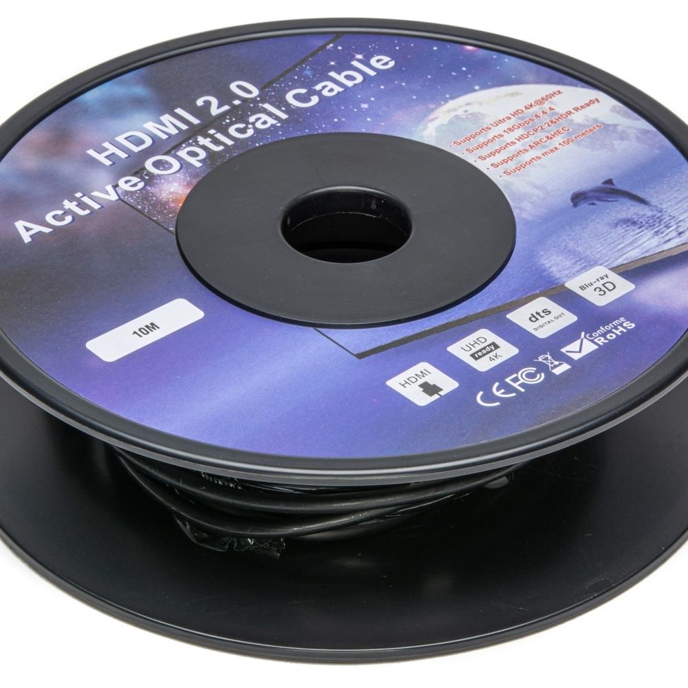  TCNCD381241 Connectronics CTX-AOC-HDMI-050 50 m 18 Gbps Active Optical Fiber 4K Ultra HD HDMI Cable