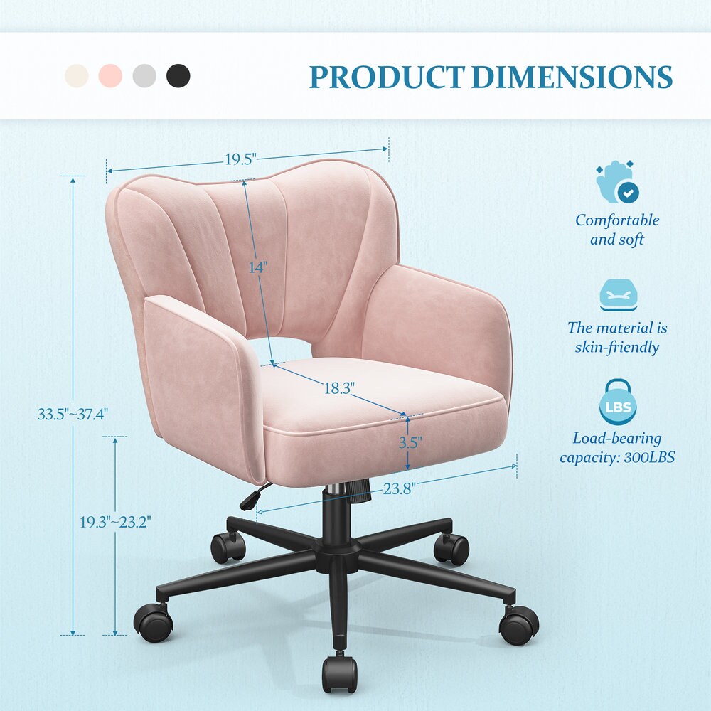 Raybee RBLCARCLPKLE Office-Chairs - View #6