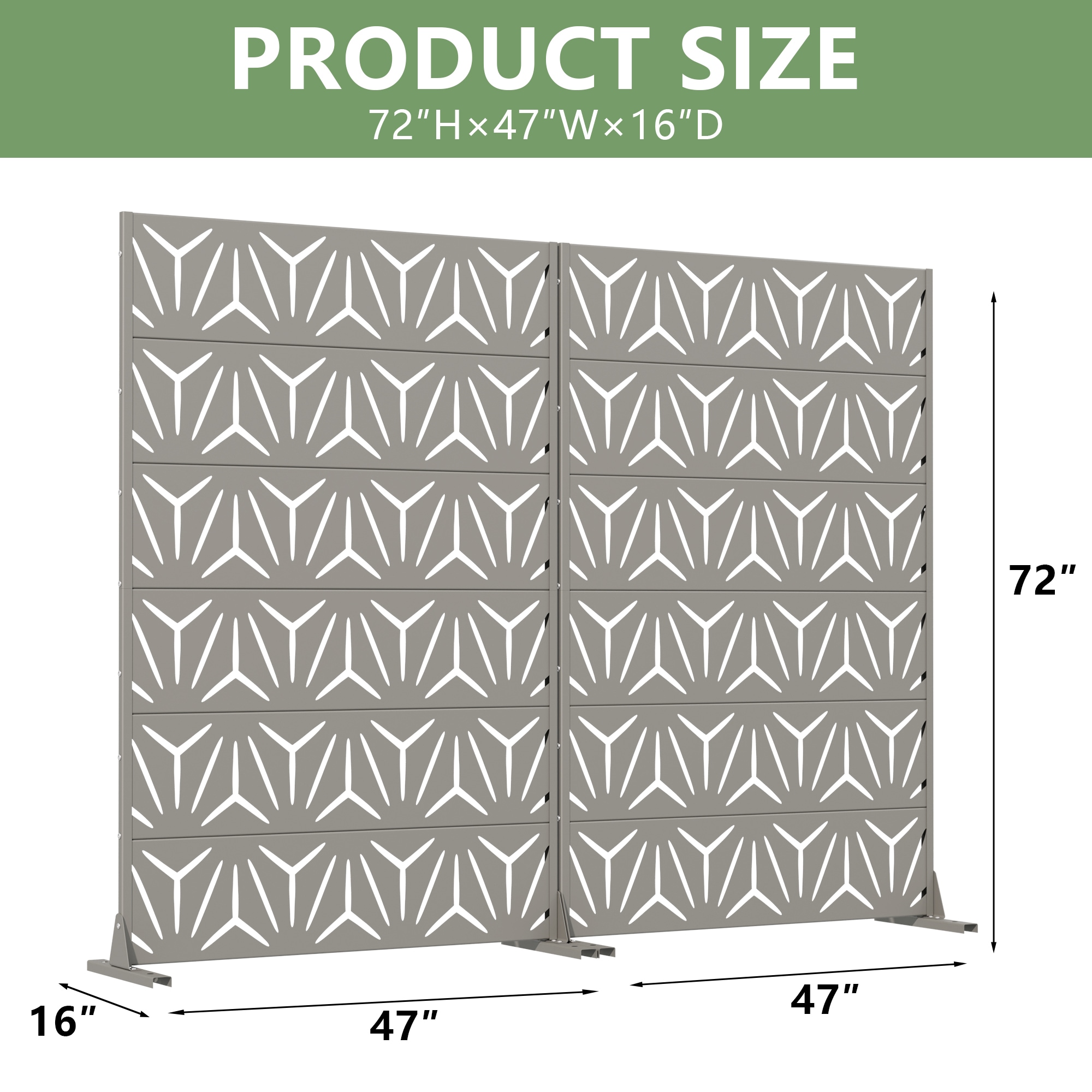 Wooakway L20609-604A22 Outdoor-Privacy-Screen - View #3