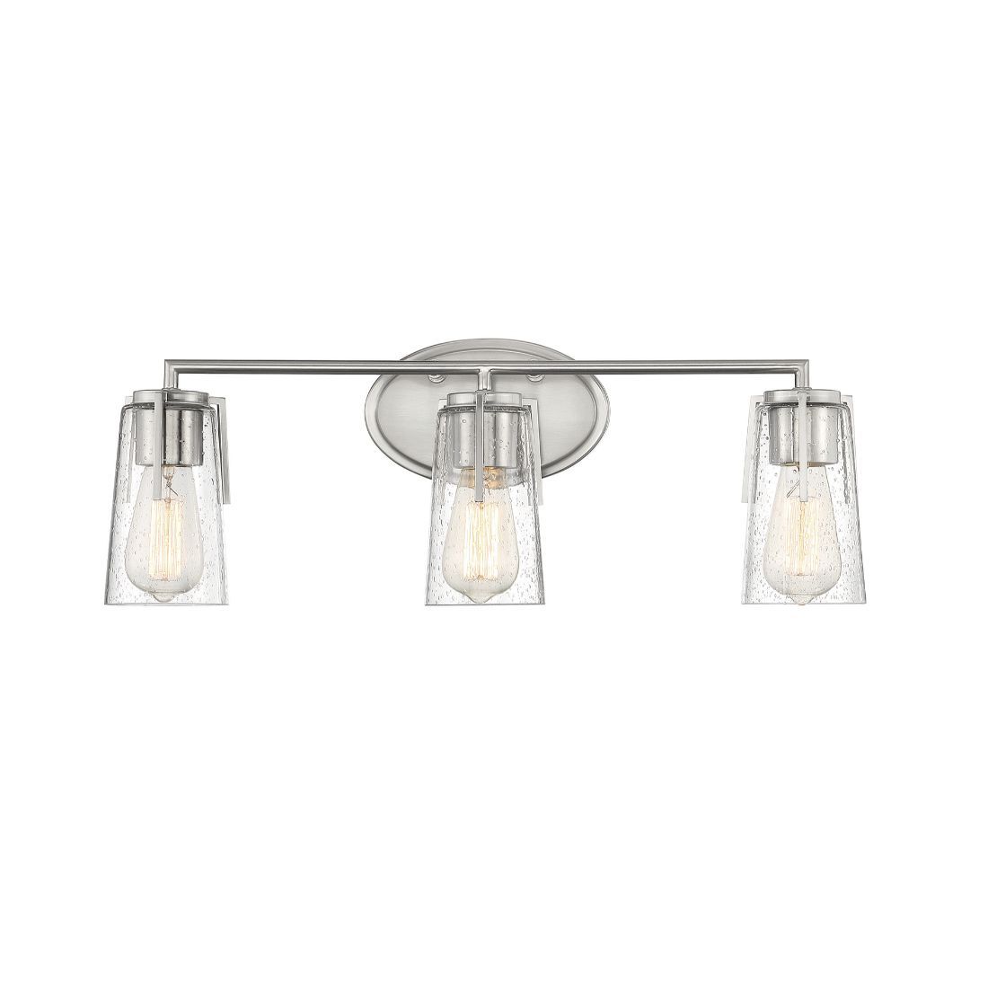  LW-SH639731 24-in 3-Light Satin Nickel Transitional Vanity Light Bar