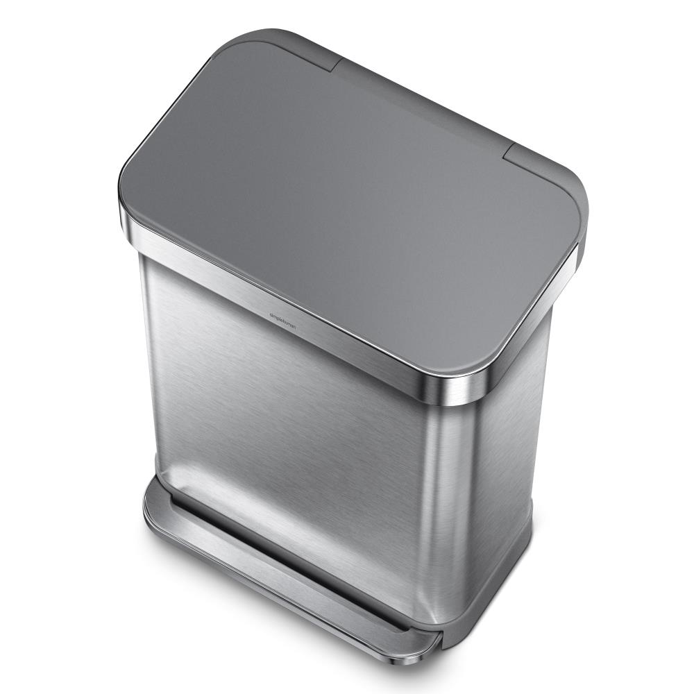 simplehuman Step Trash Can with Liner Pocket - 55L