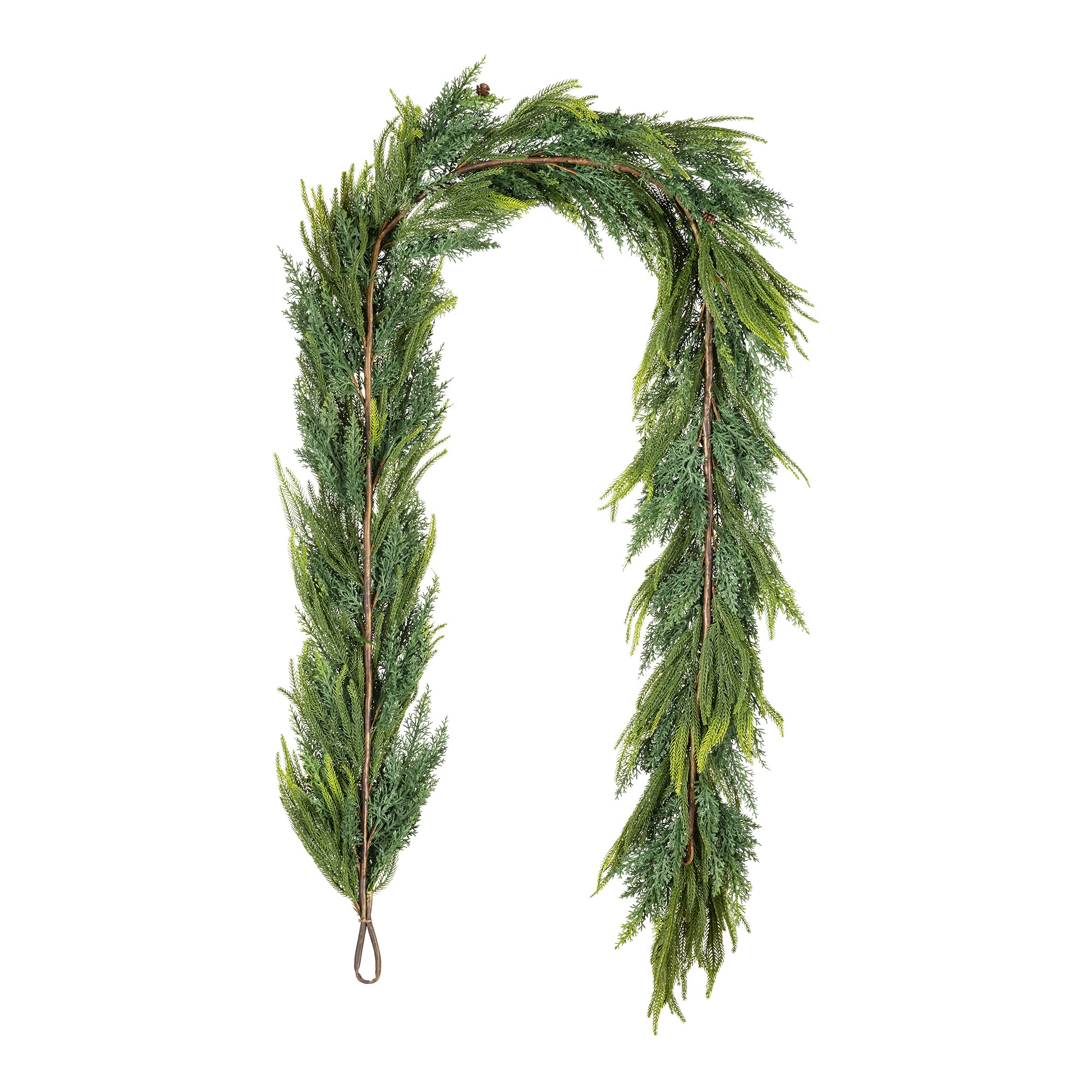 Glitzhome 2016000092 Artificial-Christmas-Garland - View #2