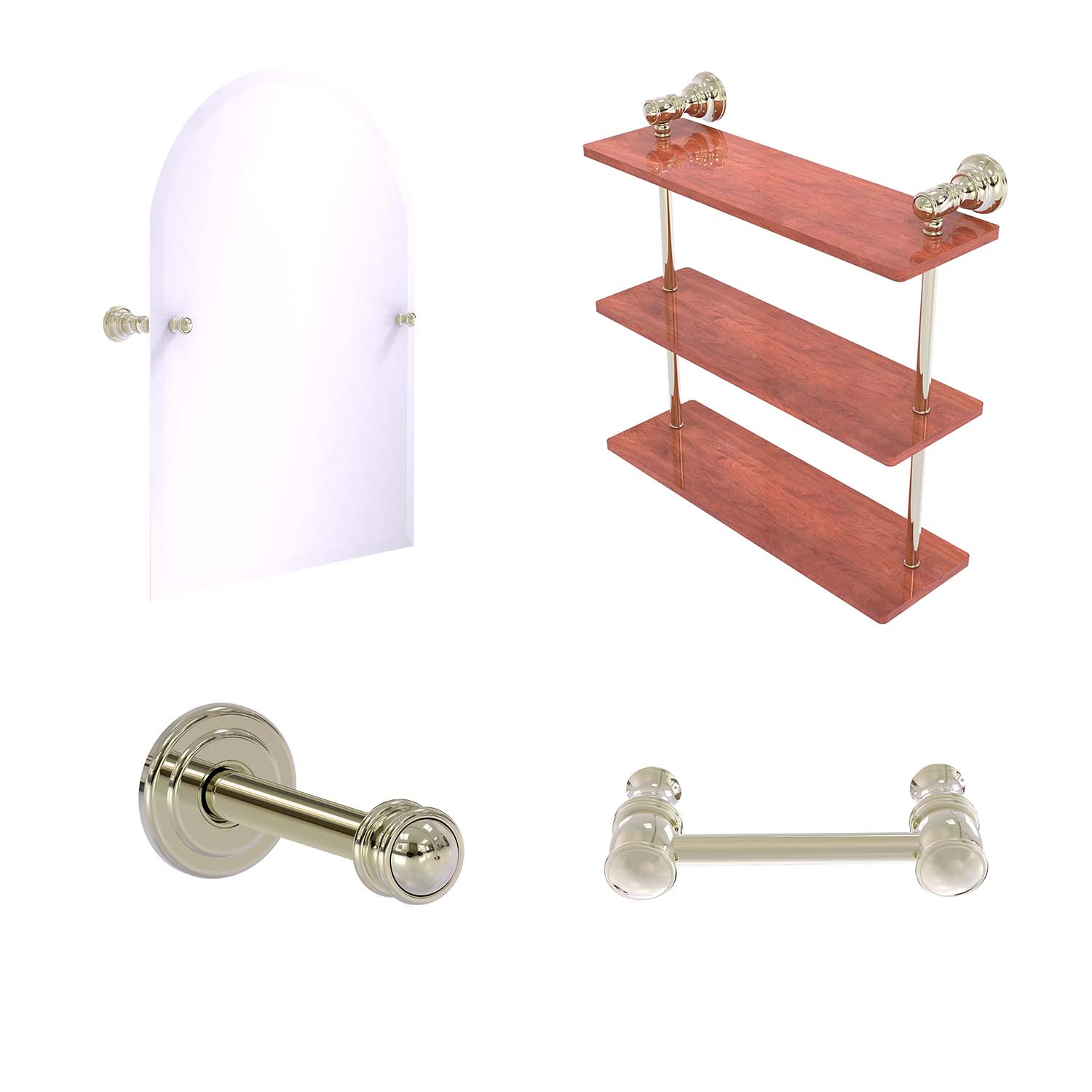 Allied Brass CL-5-16-IRW-PNI Bathroom-Shelves - View #3