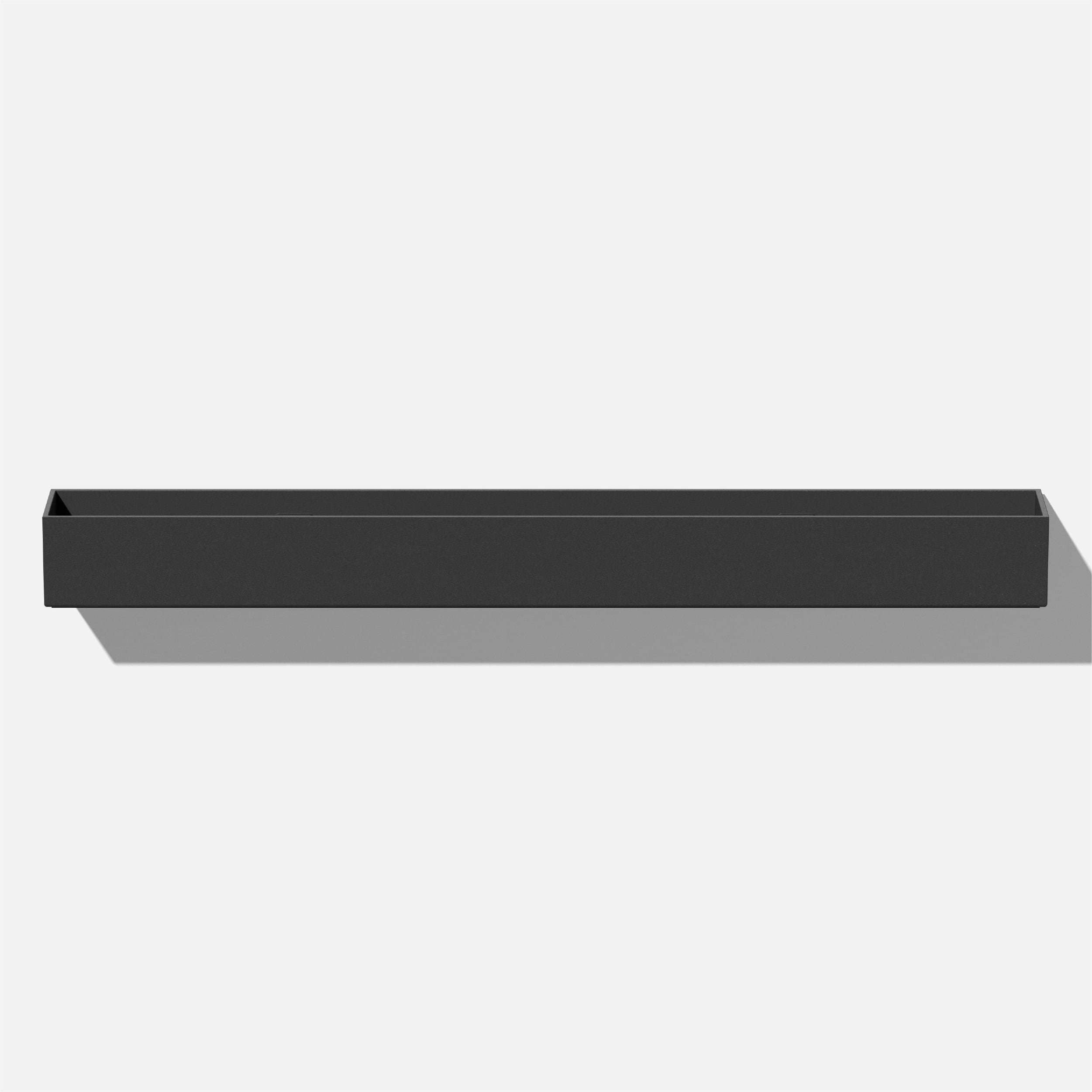 Veradek GEVTRHGB Rectangle 32-in W Small Black Mixed/Composite Indoor/Outdoor Wall planter