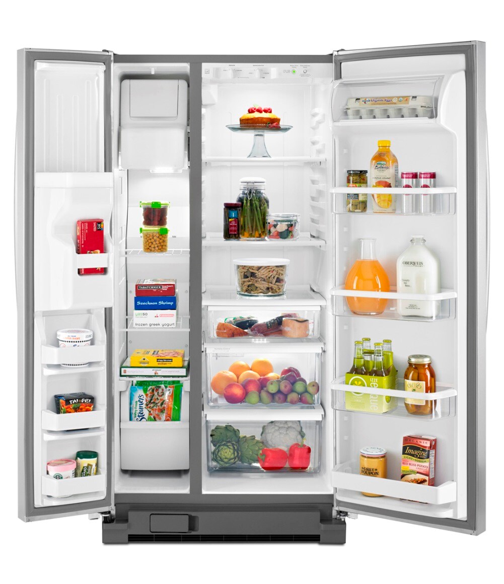 Whirlpool 21.2-cu ft Side-by-Side Refrigerator with Ice Maker ...