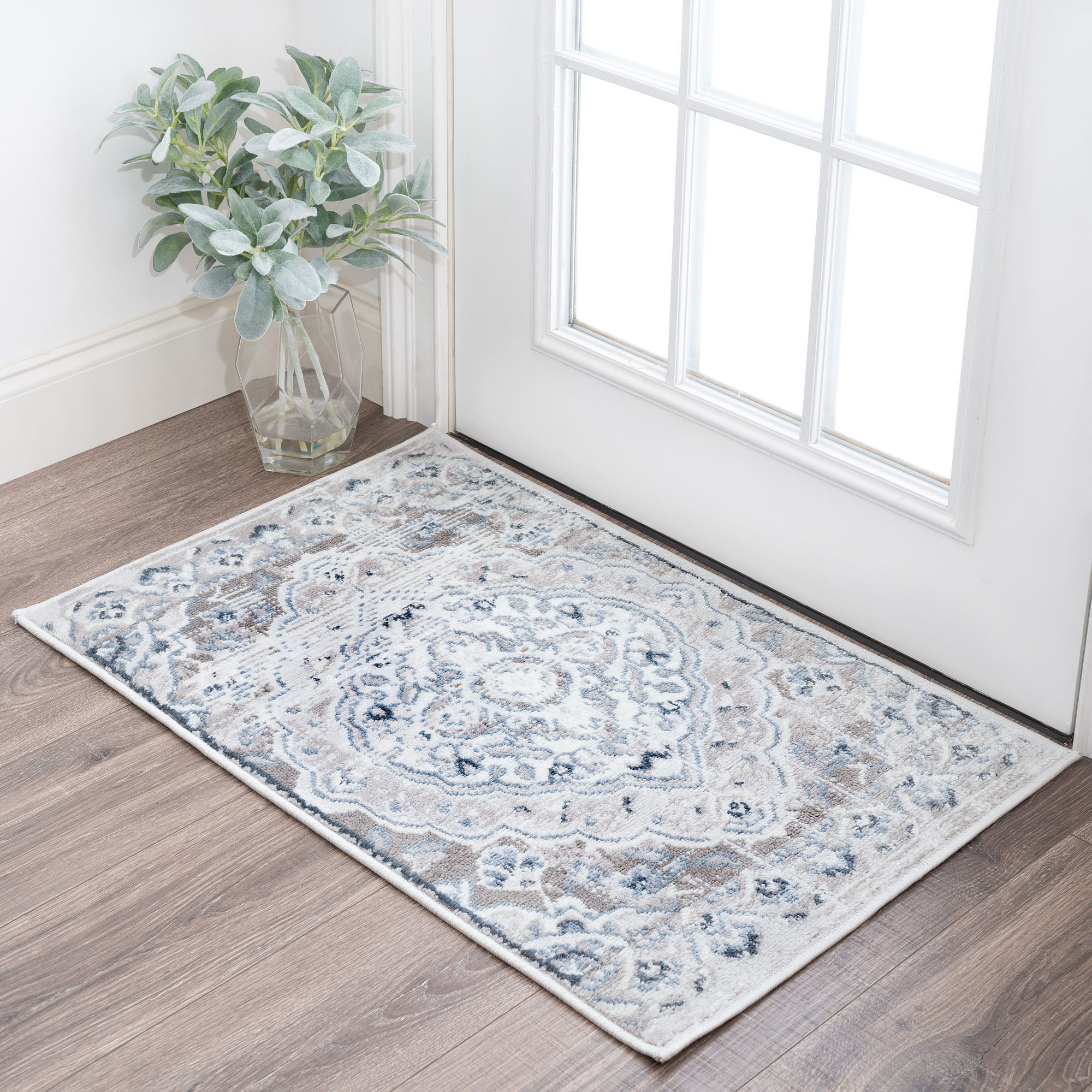Tayse NEX1300 2X3 Nexus 2 x 3 (ft) Loomed Polypropylene Gray Rectangular Indoor Throw rug