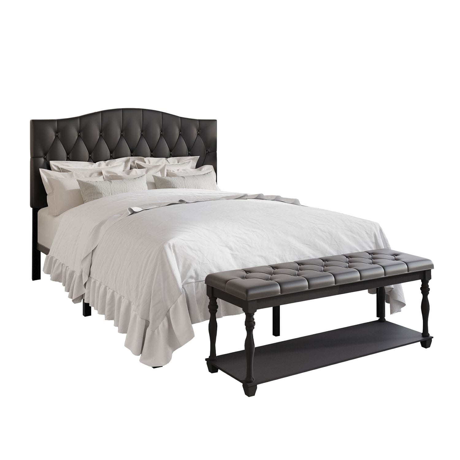 ChaletPosh C8390FUB-BK-PU-2X beds - View #3