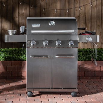 Monument Stainless Steel Liquid Propane Gas Grill with 1 Burner in the Gas Grills department at Lowes.com