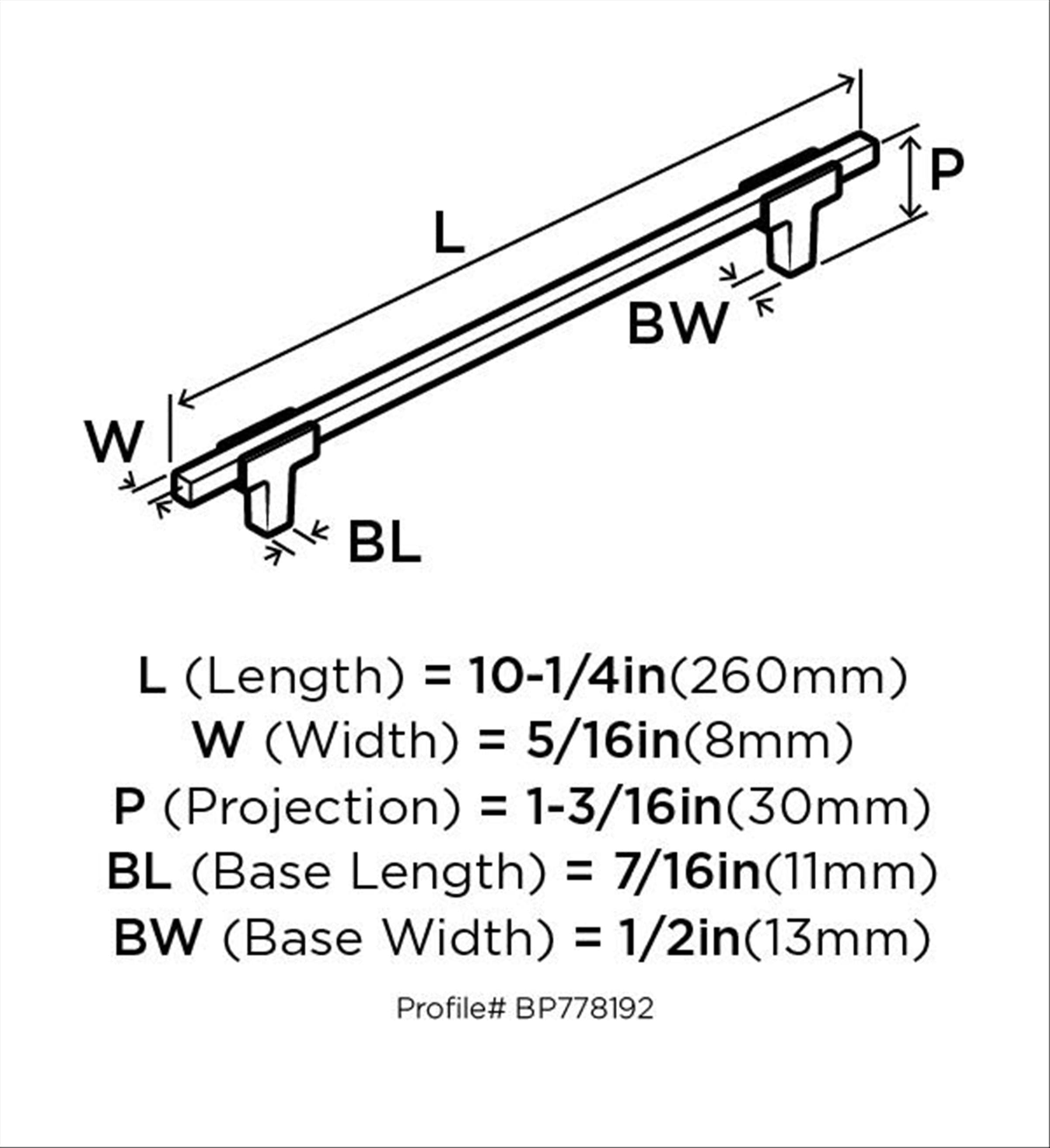 Amerock BP778192MBMB Cabinet-Pulls - View #8