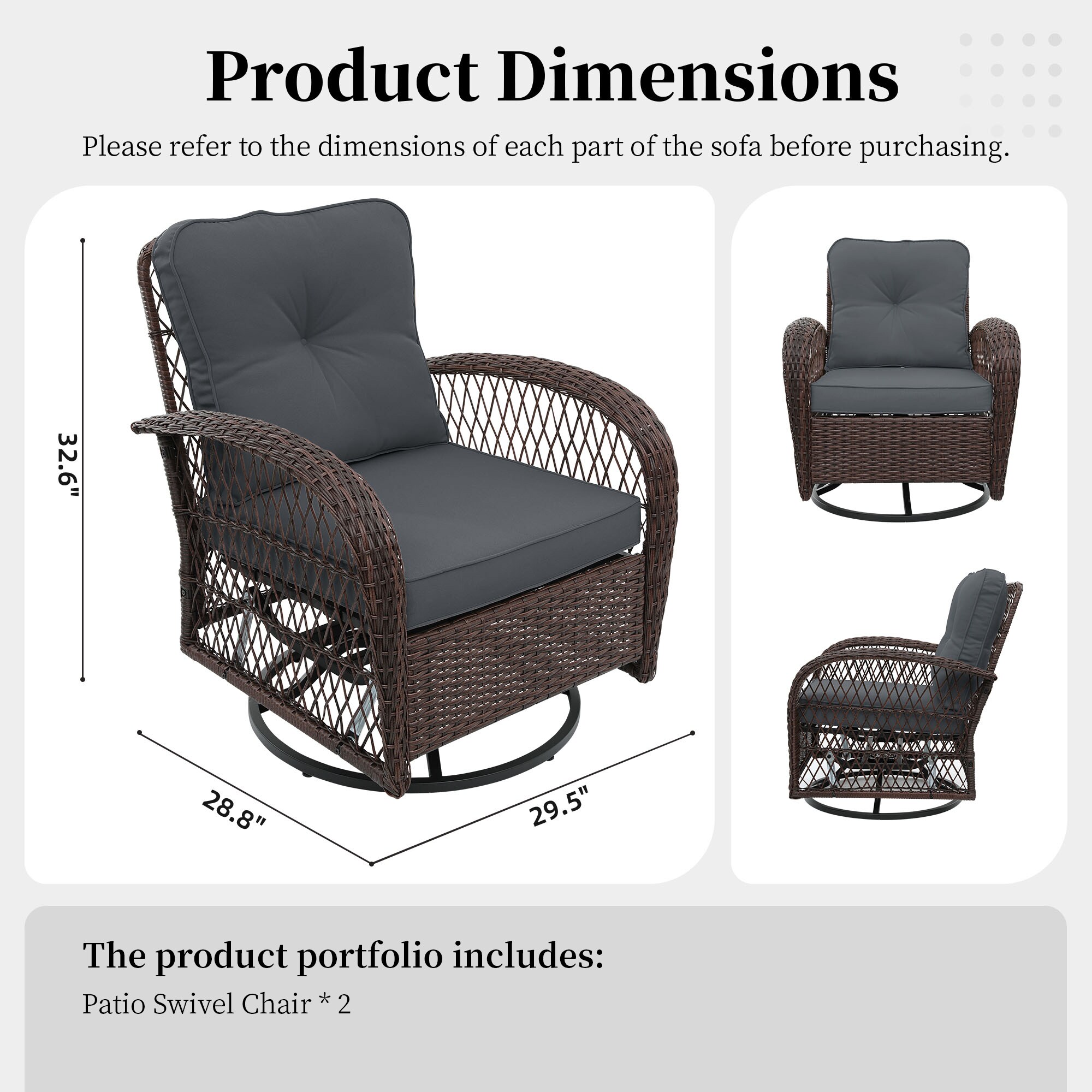 UPHA Y9BR-CJ2-DG Patio-Chairs - View #3