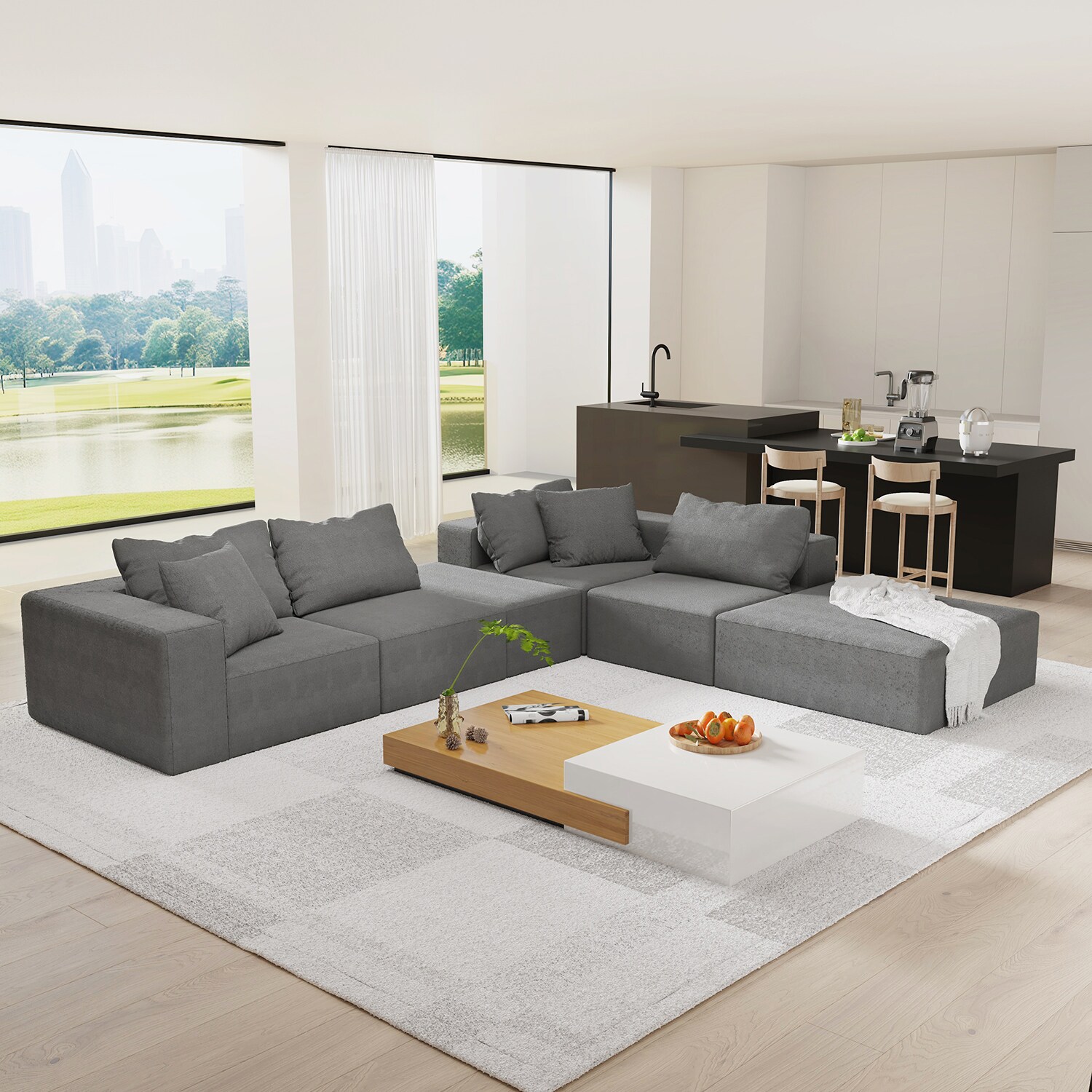 GZMR LZX-WF-2020GY Sofas-Loveseats - View #9