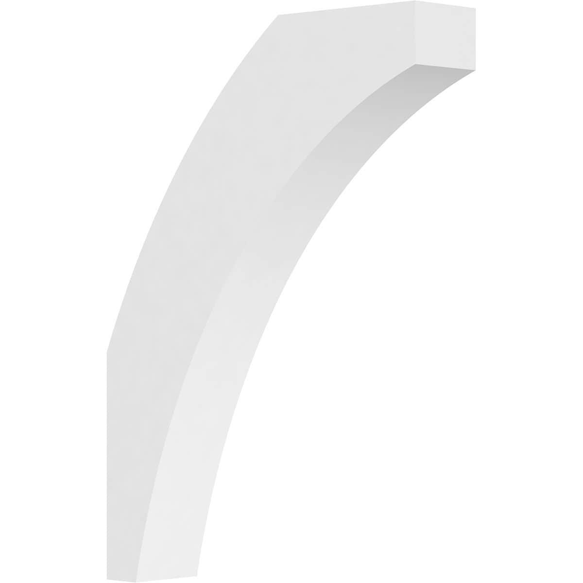 Ekena Millwork BRCP03X16X22THR 3-in x 16-in x 22-in Unfinished PVC Standard Thorton Knee Brace