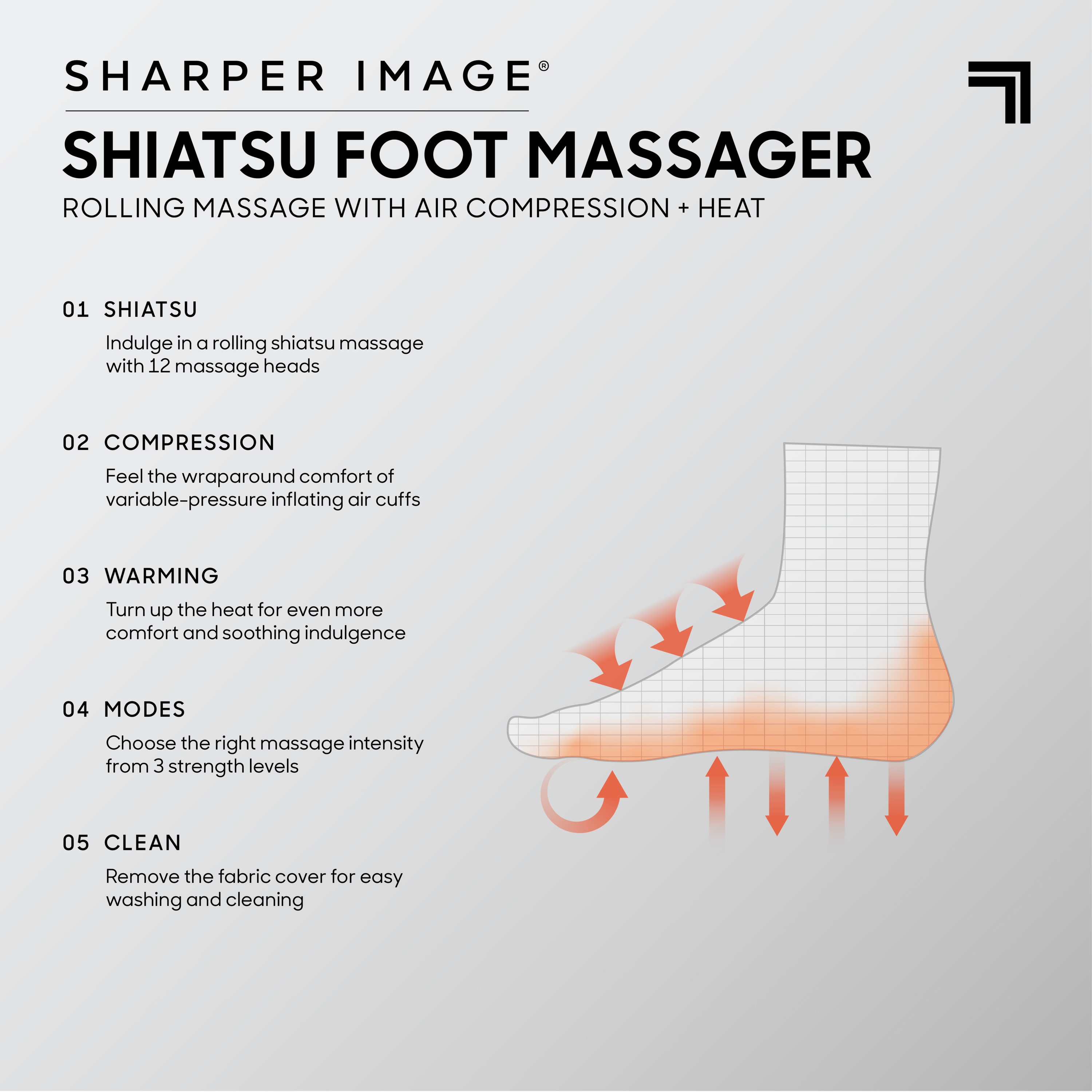Sharper Image Shiatsu Foot Massager | Gifts| Men's Wearhouse