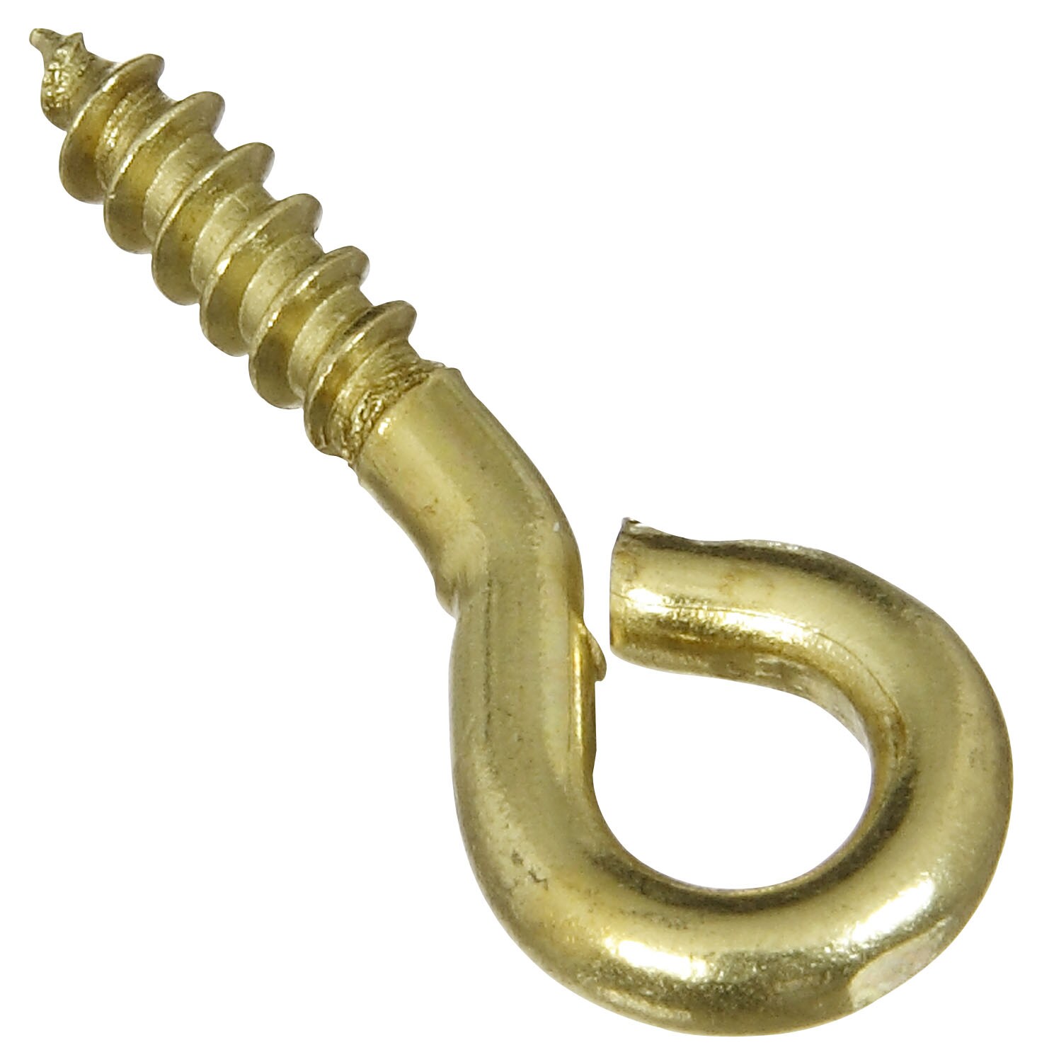 Stanley-National Hardware Solid Brass Screw Eye Hook (7-Pack) at Lowes.com