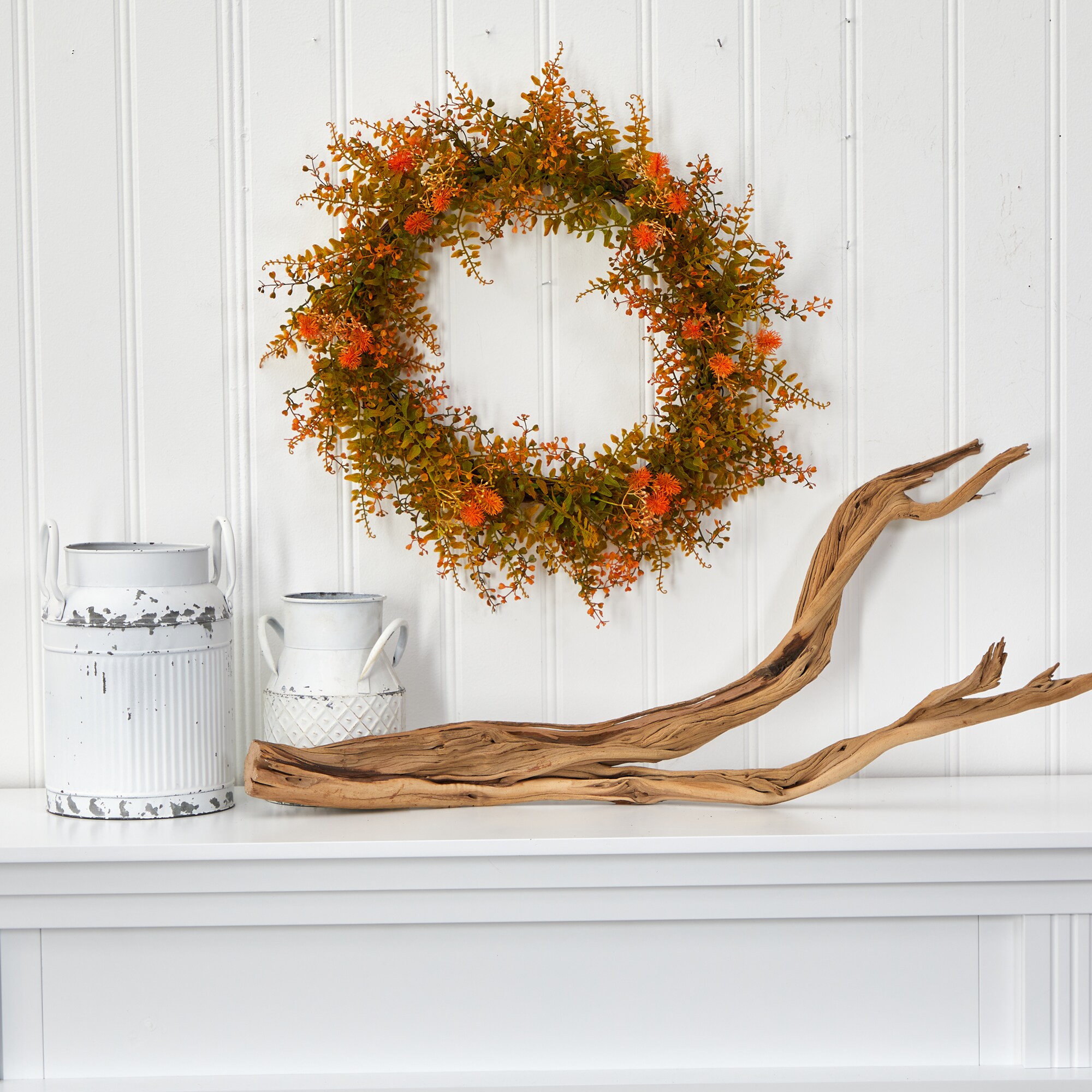 Nearly Natural W1127 Artificial-Thanksgiving-Wreaths - View #4