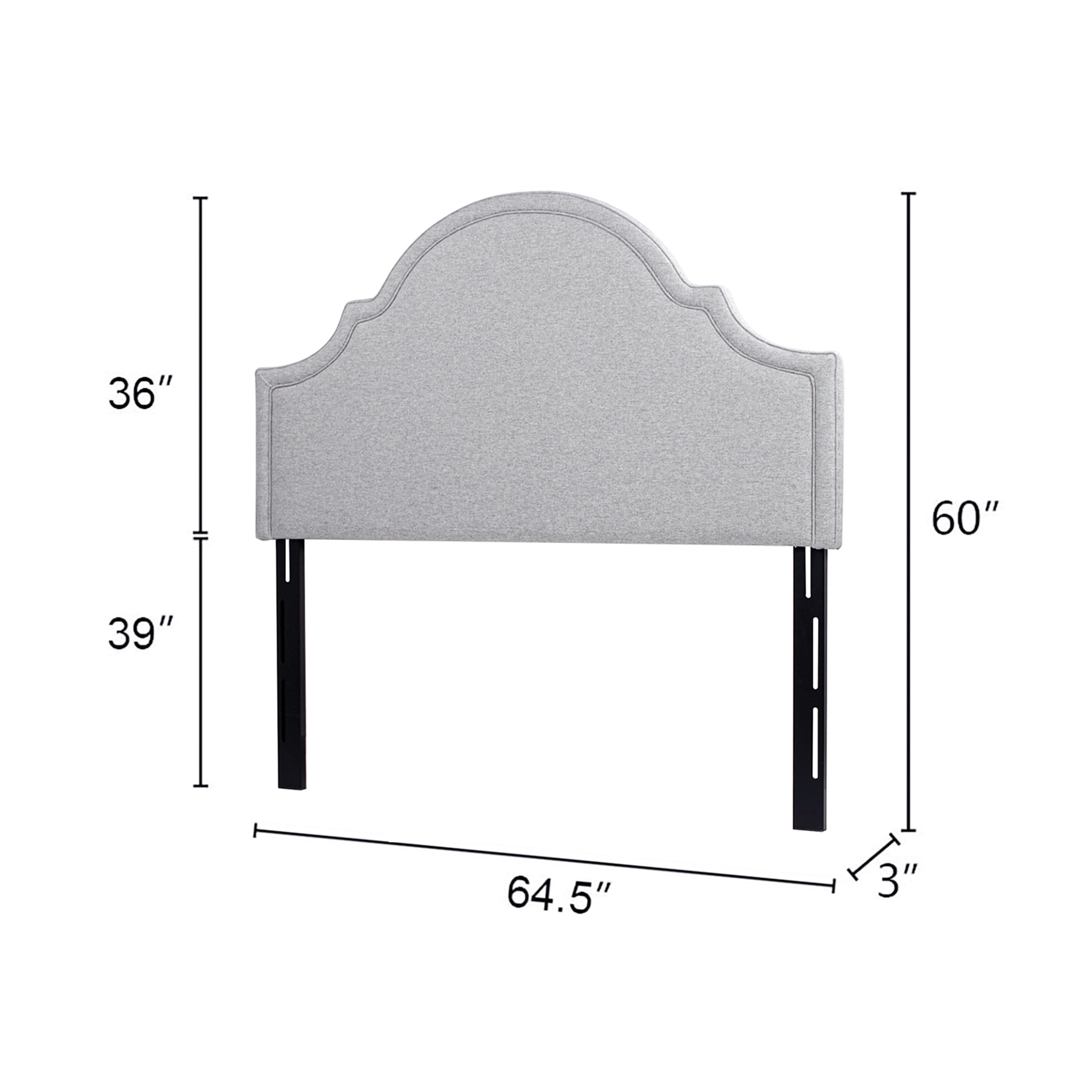 Jennifer Taylor Home L3-962-5000 Upholstered-Headboards - View #5