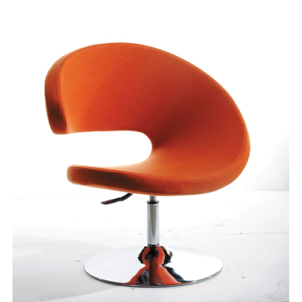 HomeRoots 283972 Valerie Modern Orange Swivel Accent Chair