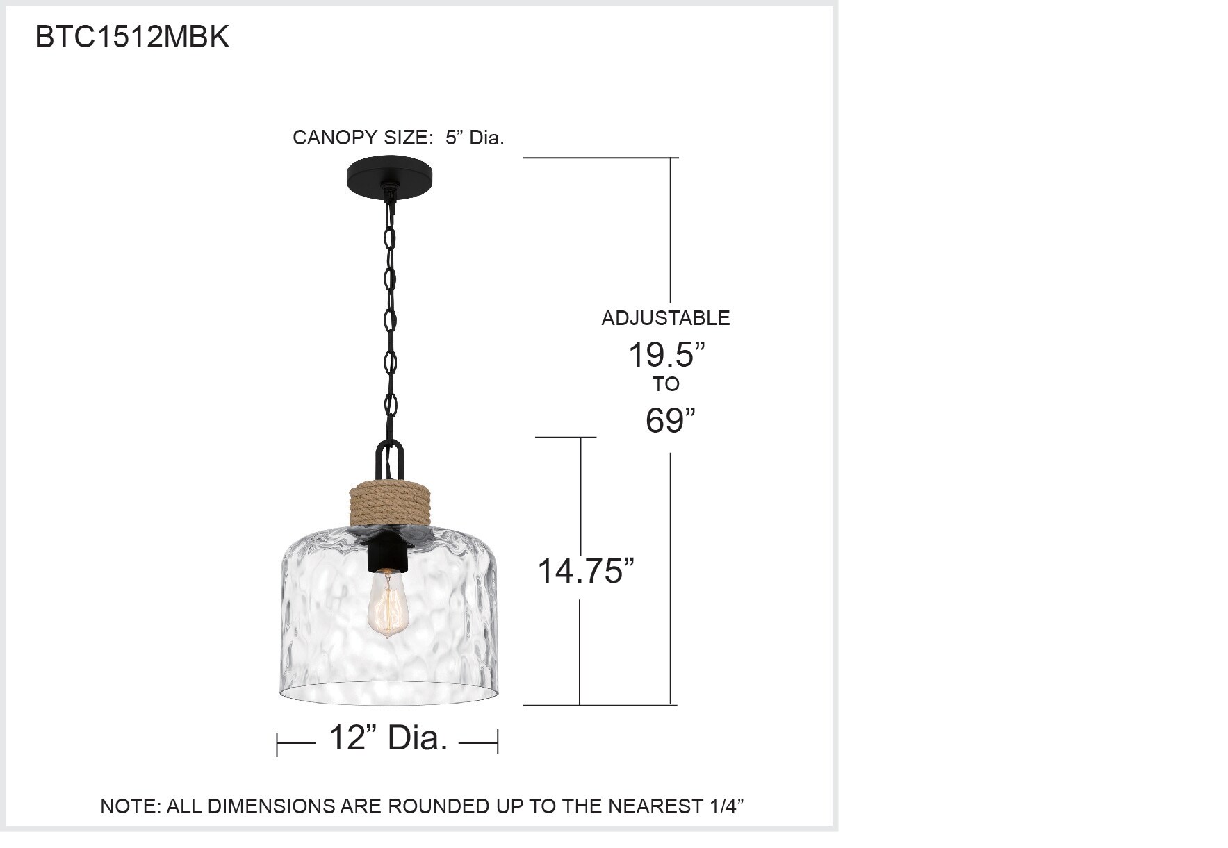 Quoizel BTC1512MBK Pendant-Lights - View #9