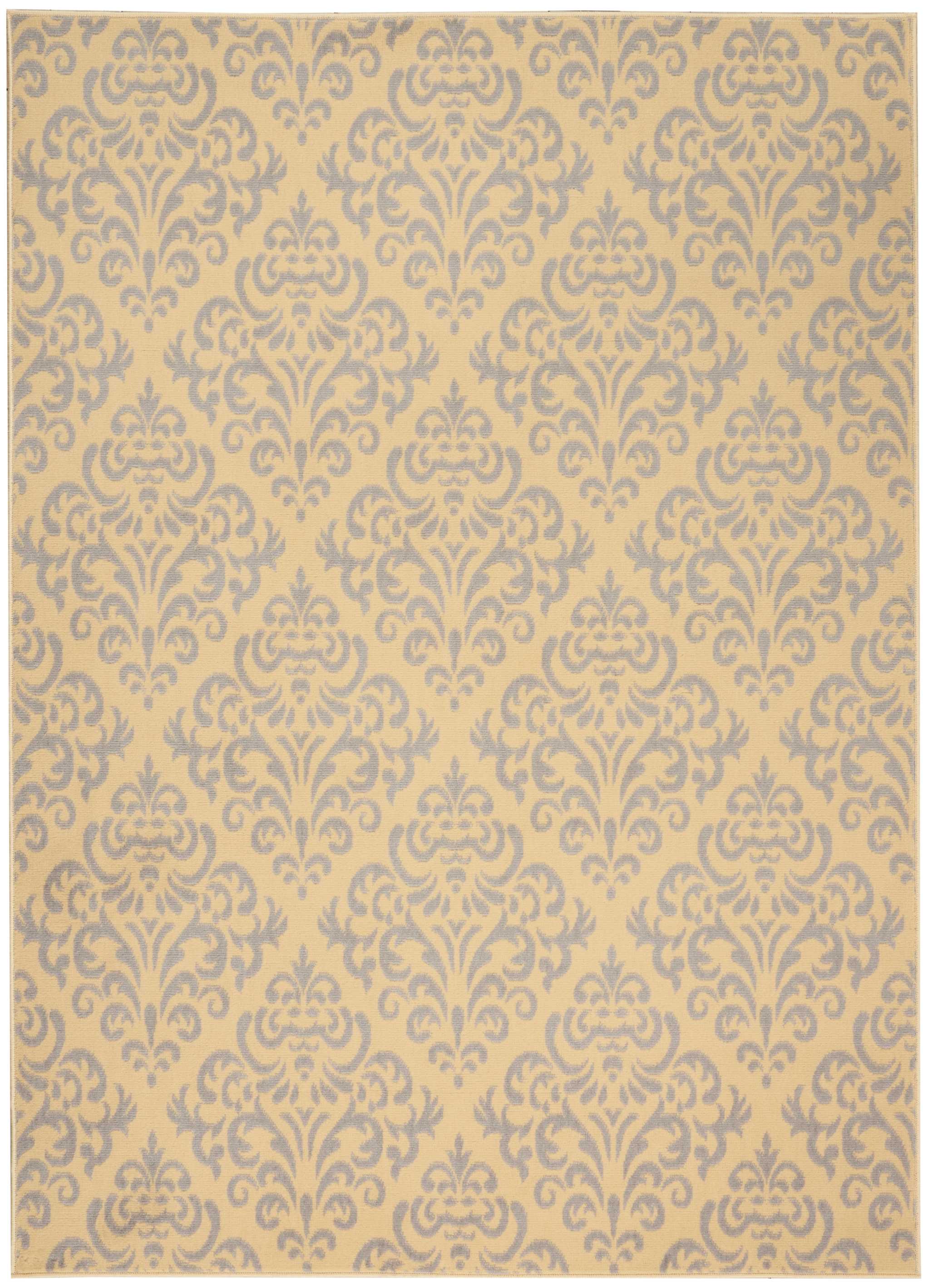 Nourison Grafix 5 X 8 (ft) Cream Indoor Damask Area Rug 99446394910 At 