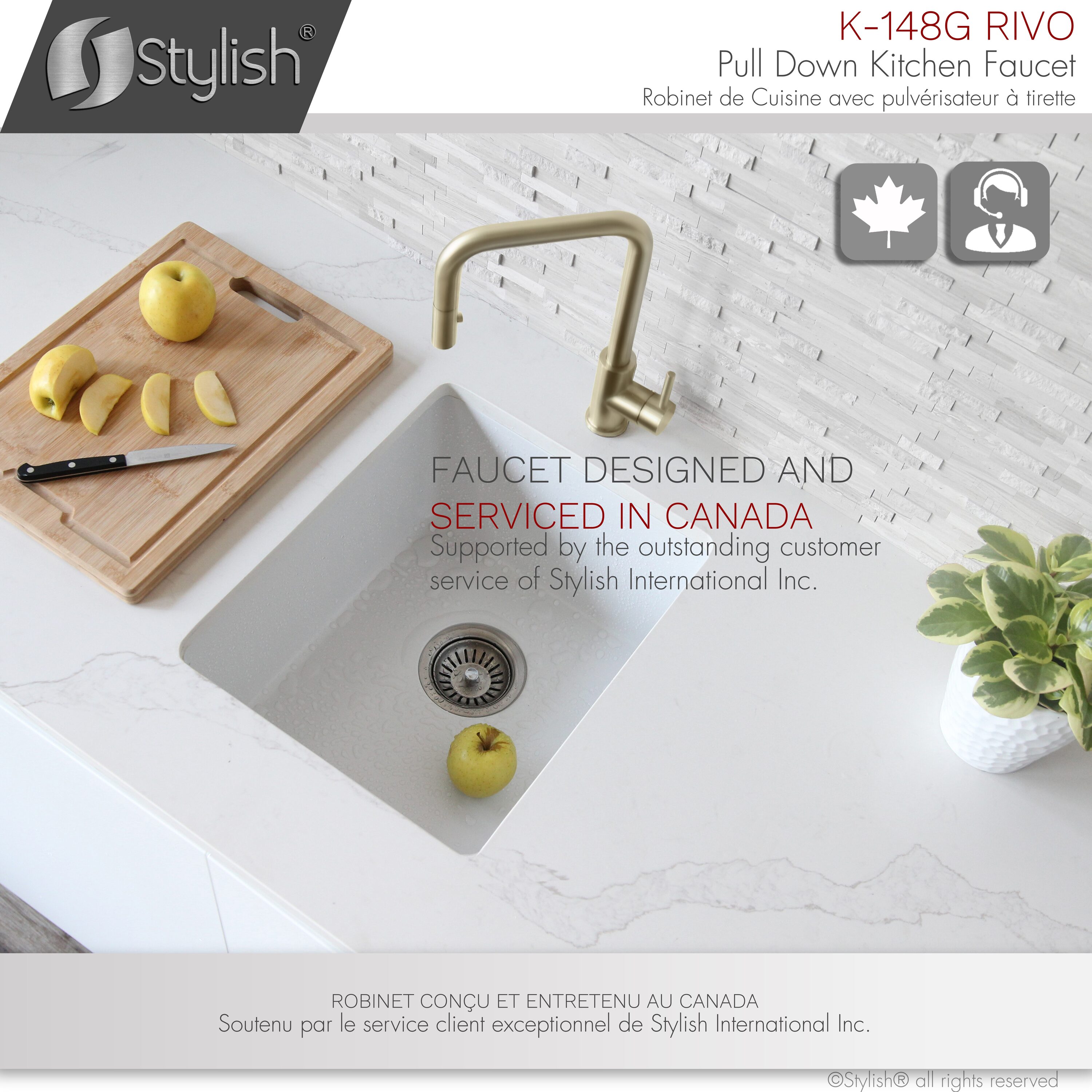 Stylish K-148G Kitchen-Faucets - View #12