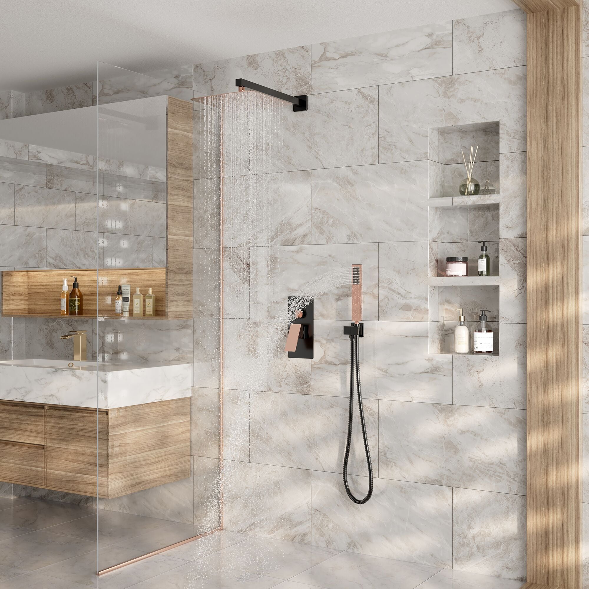 CASAINC WF-DB96102BN-10 Showerhead-Bar-Panels - View #4
