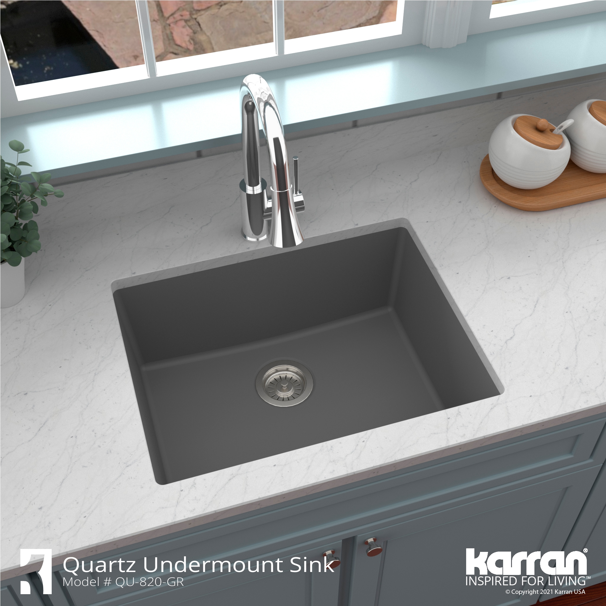 Karran QU-820-GR Kitchen-Sinks - View #5