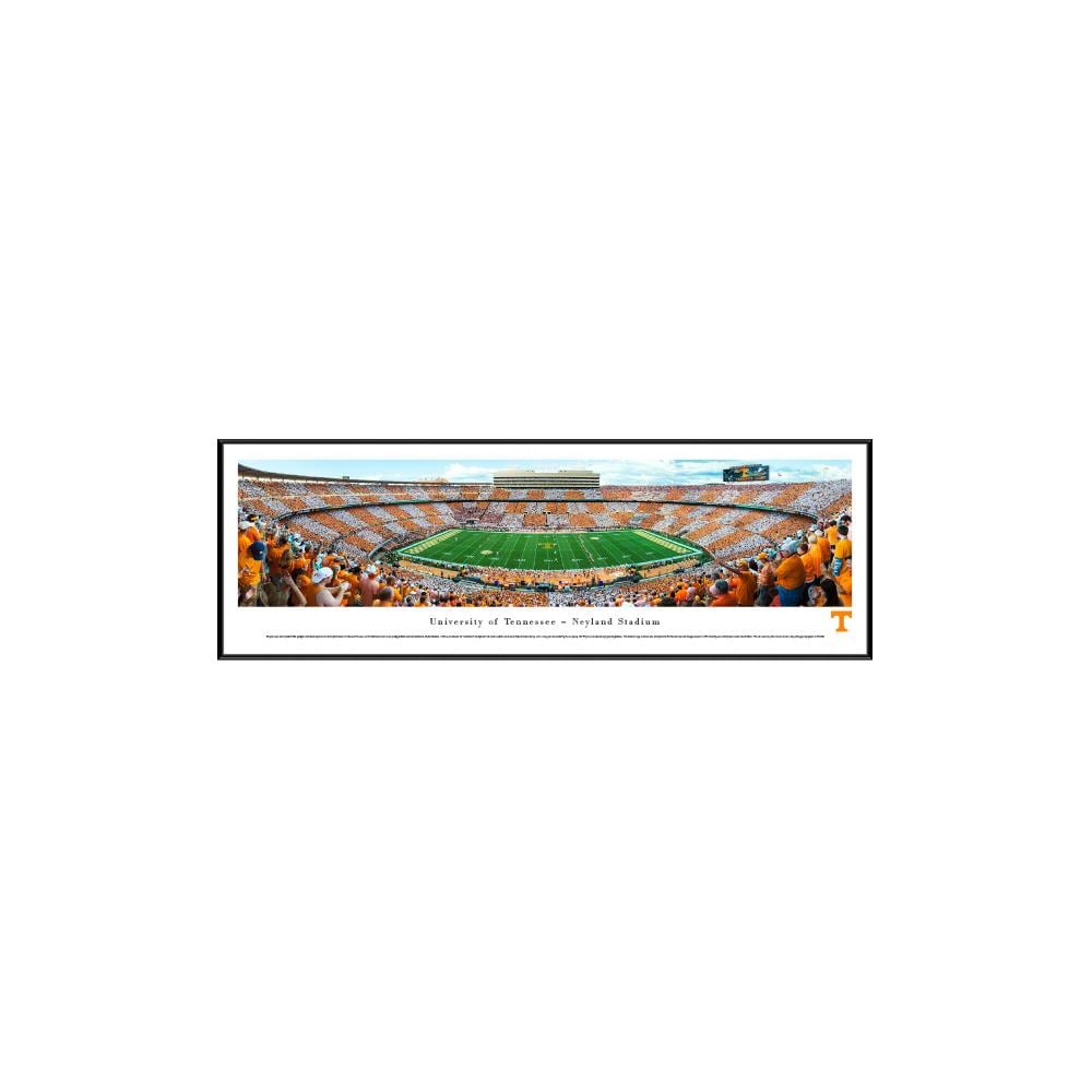 Blakeway Panoramas UTN3F Tennessee Volunteers Black Framed 13.75-in H x 40.25-in W Sports Paper Print