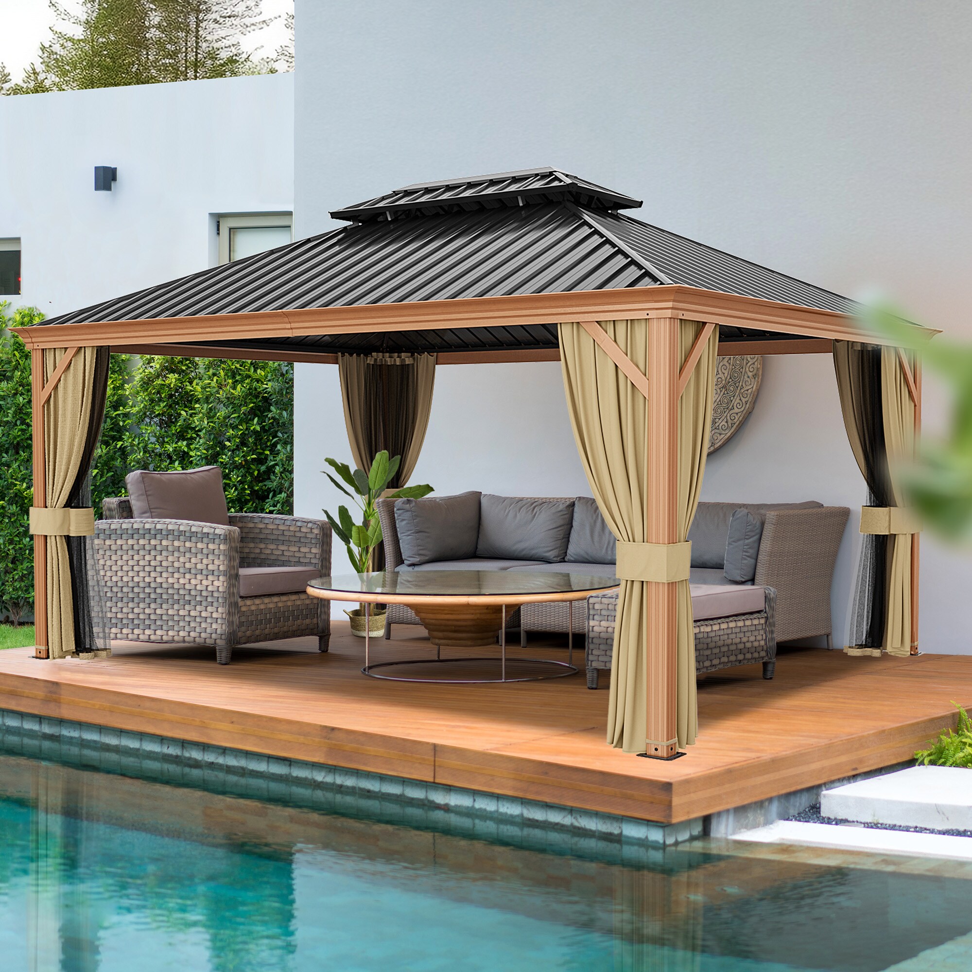  CP-ZPTPSR1216-M-WL2 Wood-Resin-Gazebos - View #7