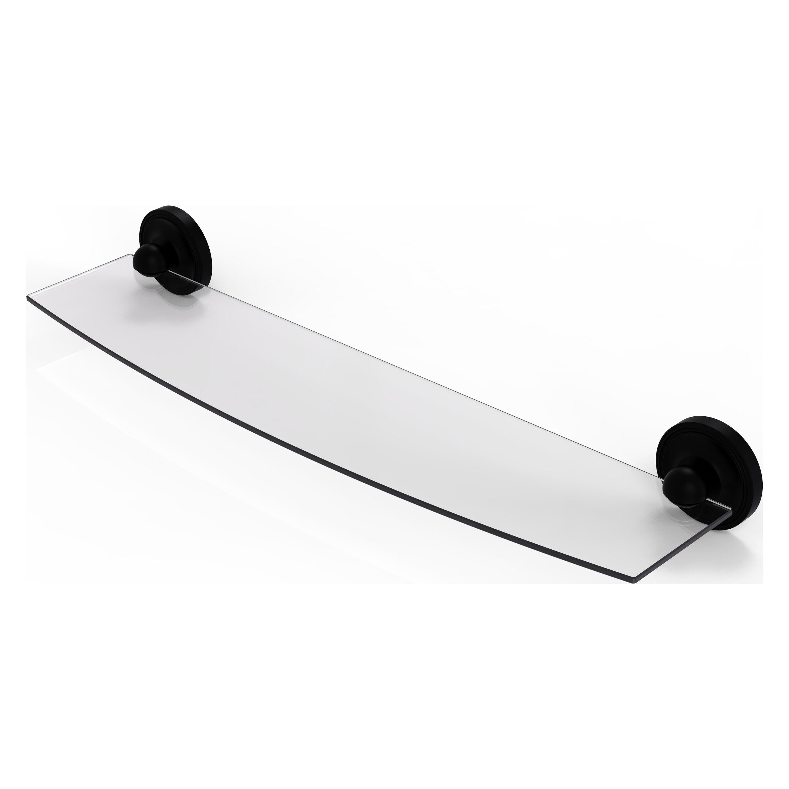 Allied Brass PR-33/24-BKM Prestige Regal Matte Black Wall mount Bathroom Shelf ( 24-in x 3-in x 5-in )